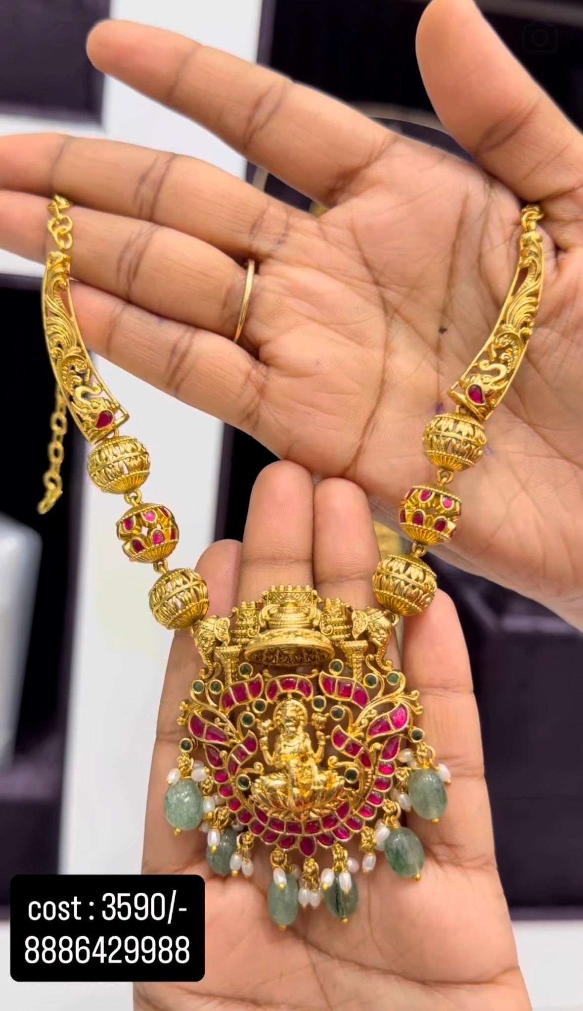 Beautiful jadav kanti necklace
