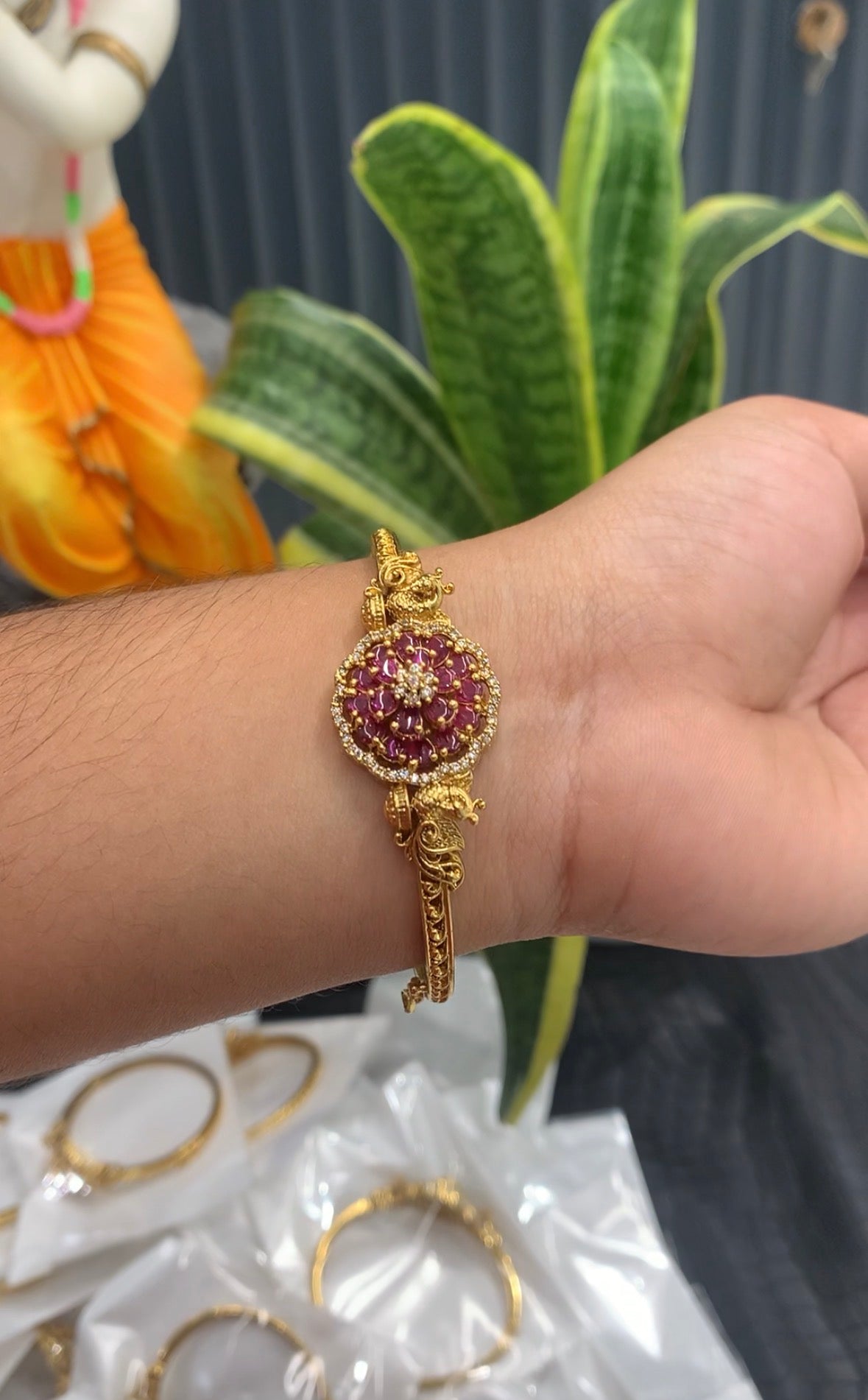 Beautiful ruby stone bracelet