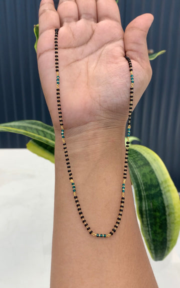 Beautiful green Customised Blackbeads 18 inches