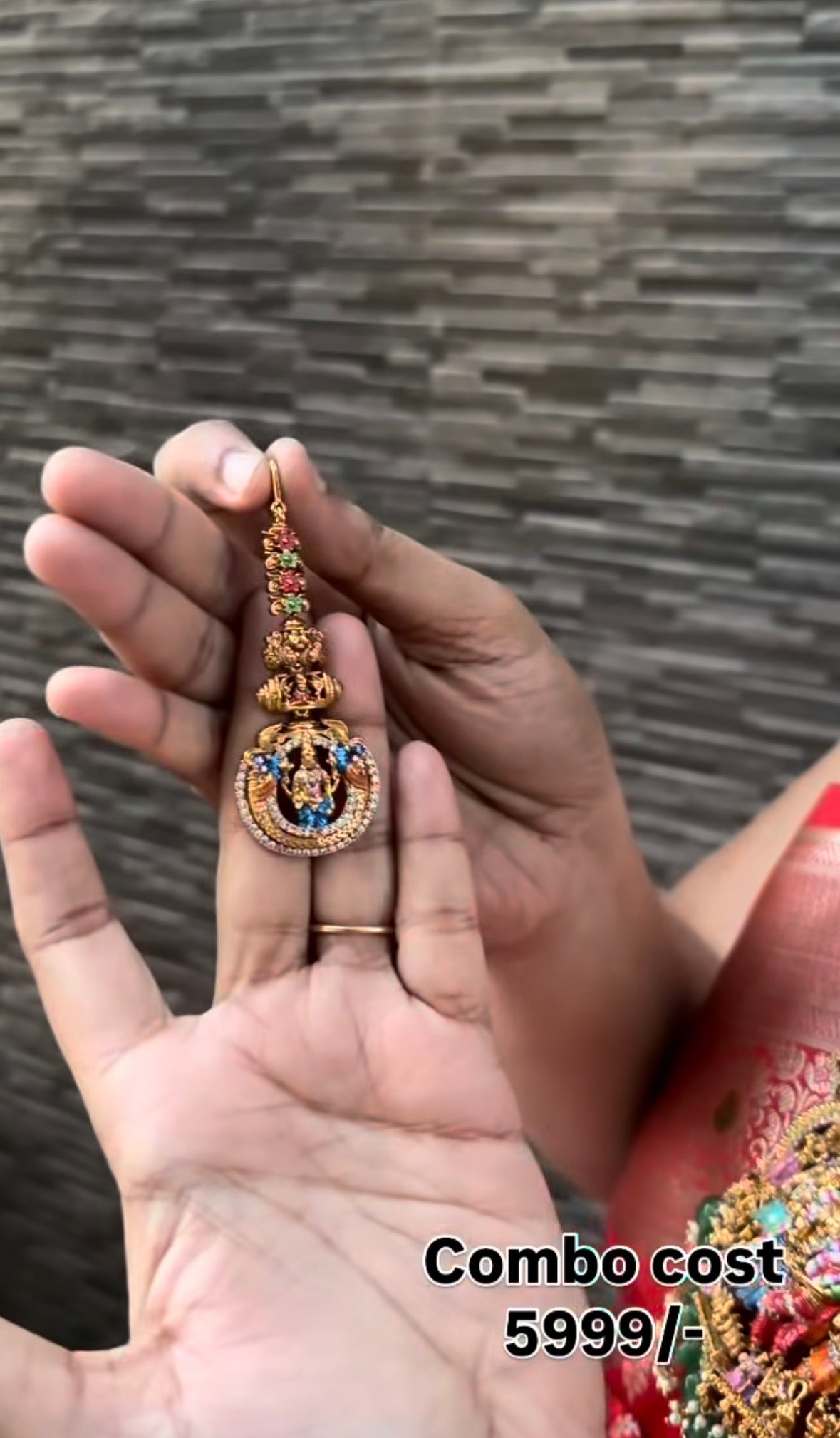 Beautiful meenakari bridal set