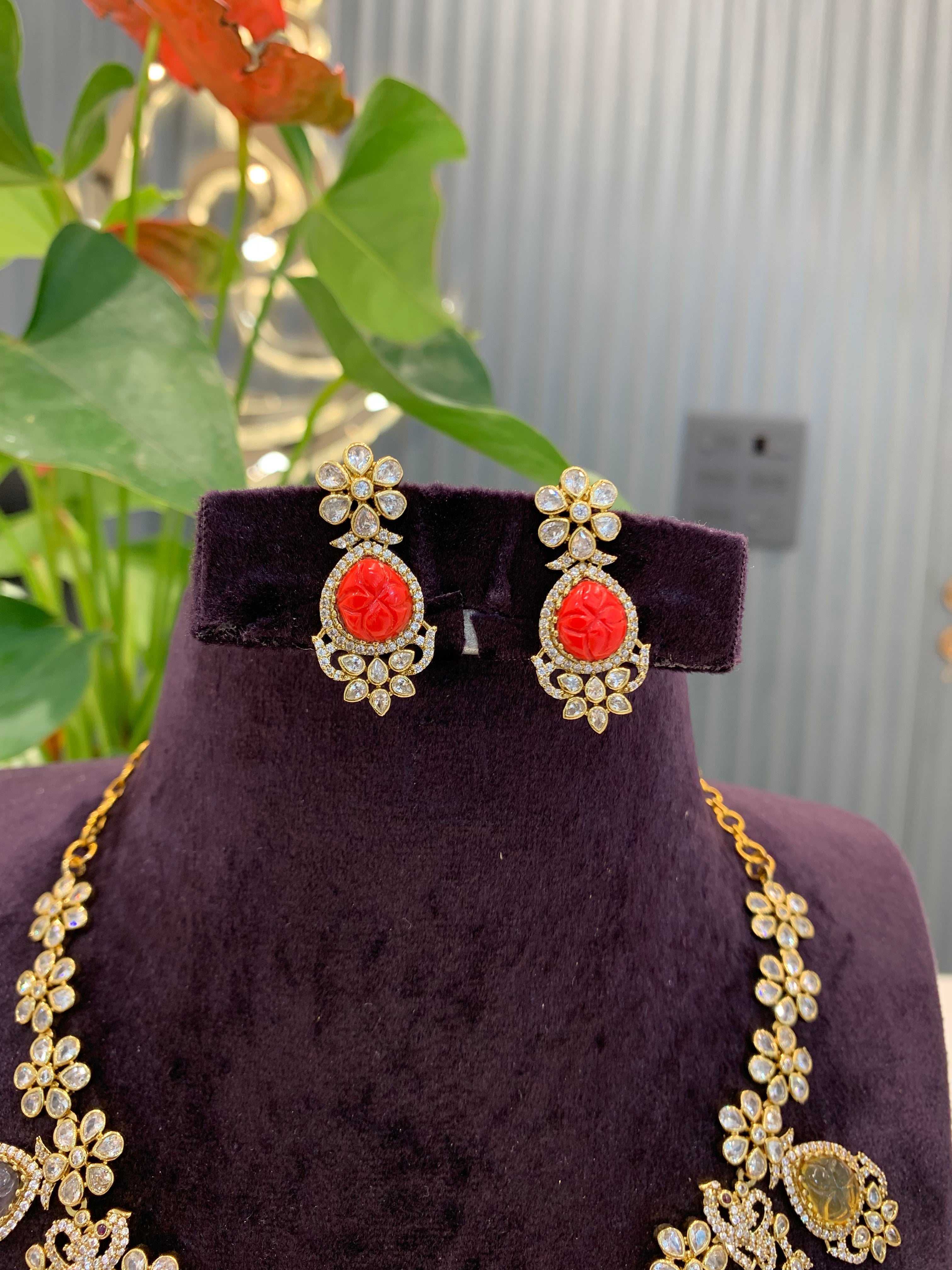 Beautiful navarathana necklace