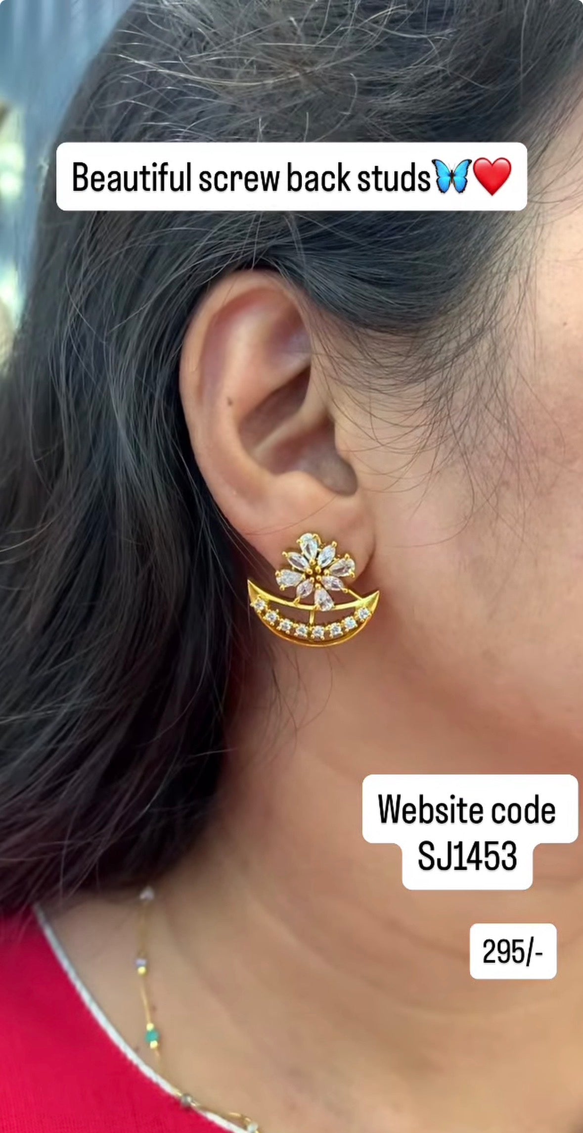 Beautiful Screw back studs