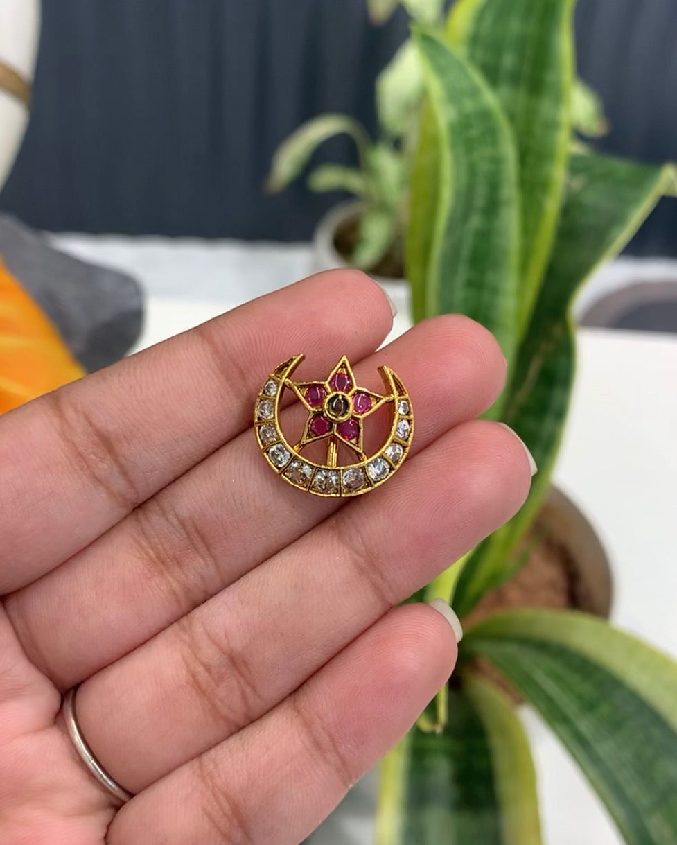 Beautiful Sun & Moon Hair Accessorie with Back Hook