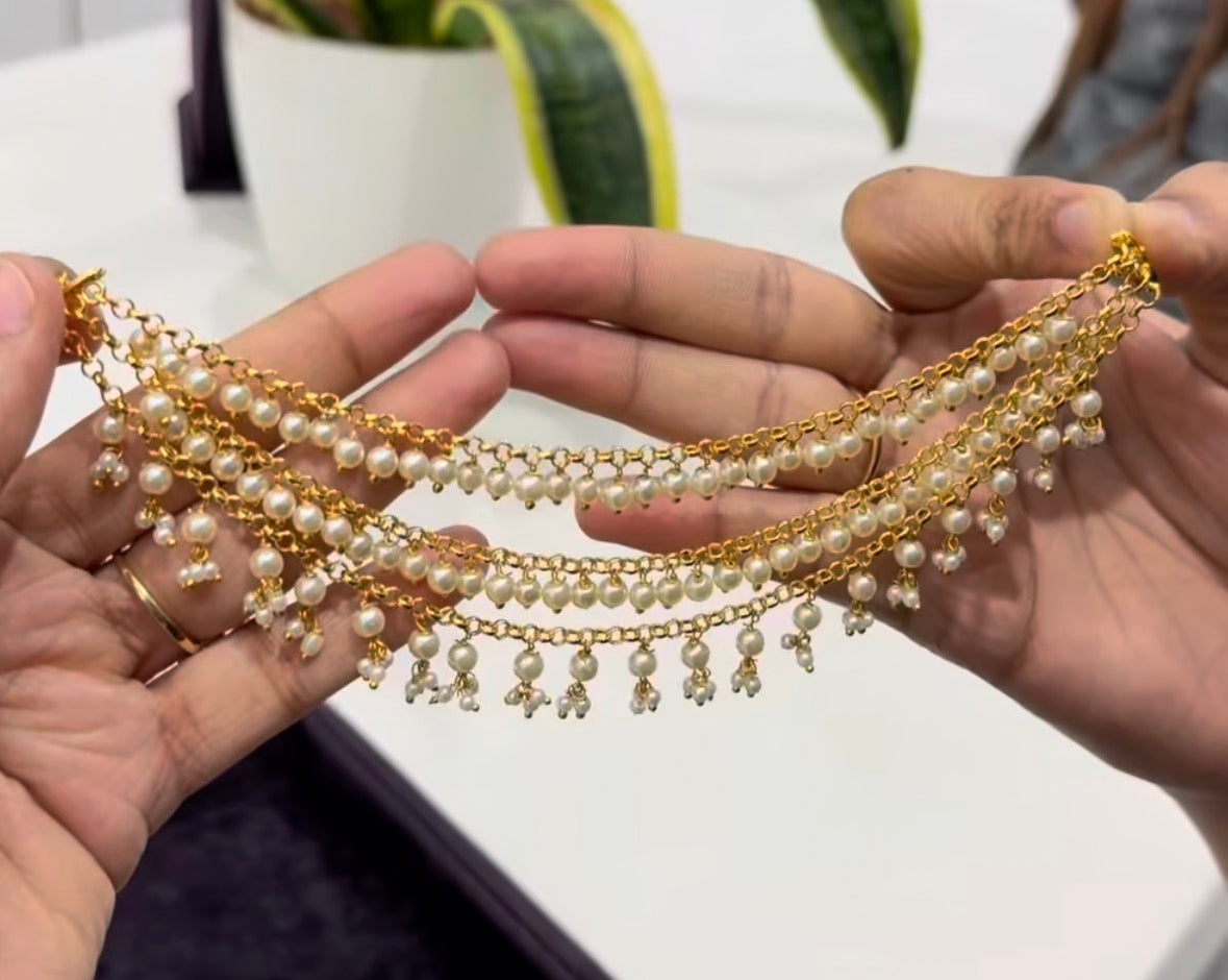 Beautiful white HandMaking Champaswaralu