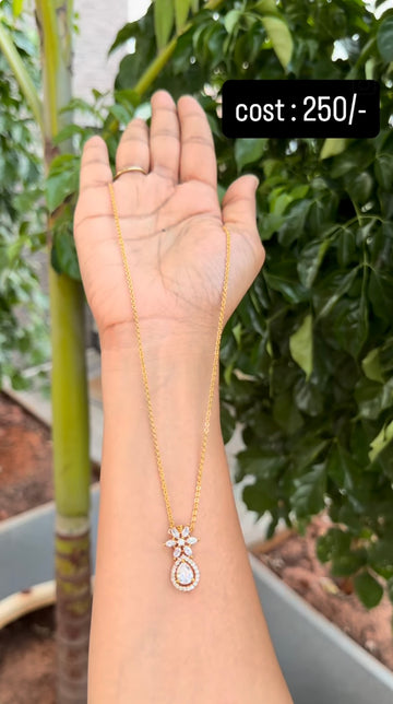 Beautiful Locket With Chandraharam Chain ( 18 Inches )