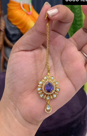 Beautiful Voilet Stone Tikka
