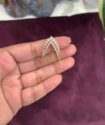 Beautiful White Stone Vanki Ring