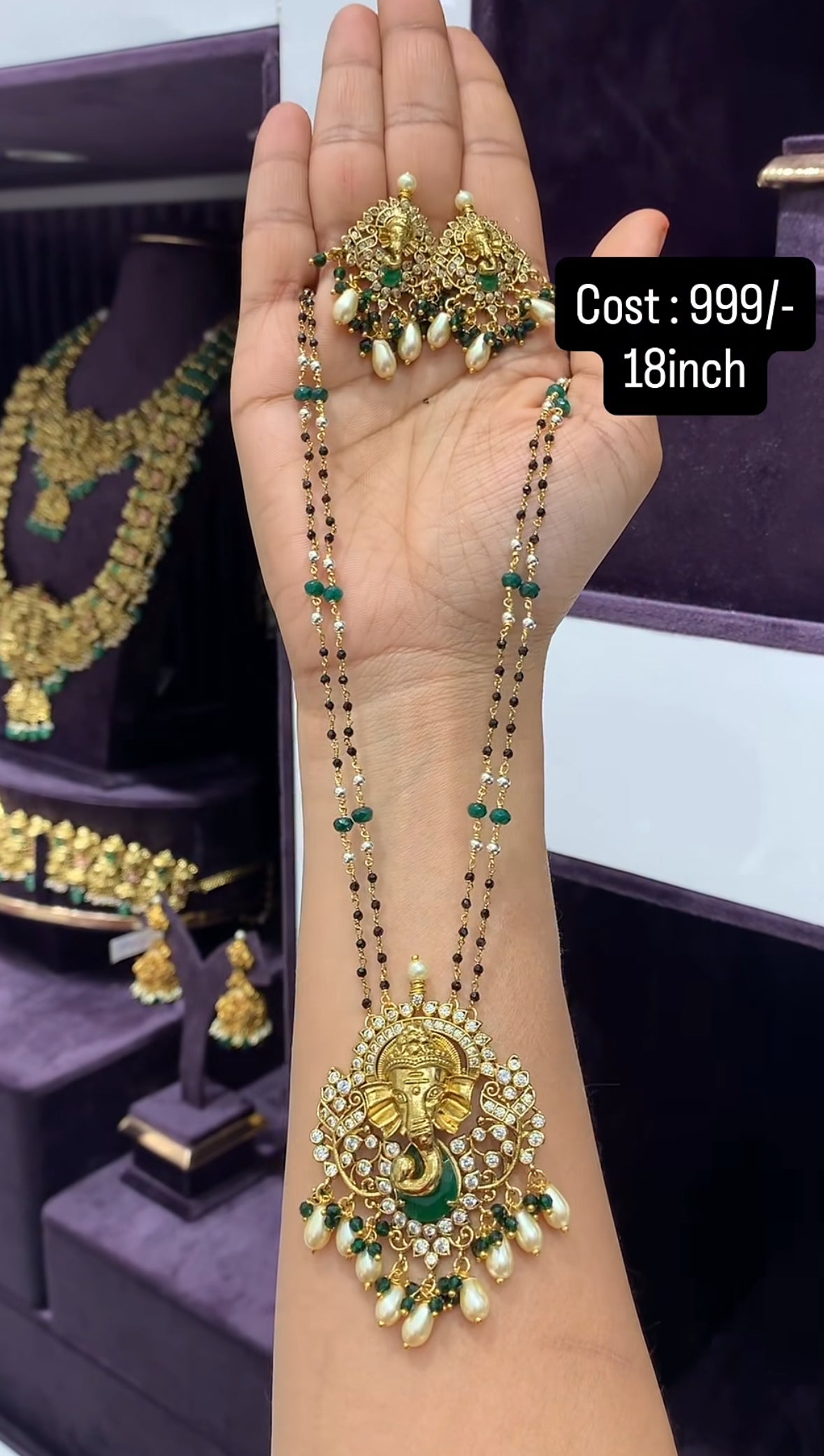 Beautiful ganesh blackbeads