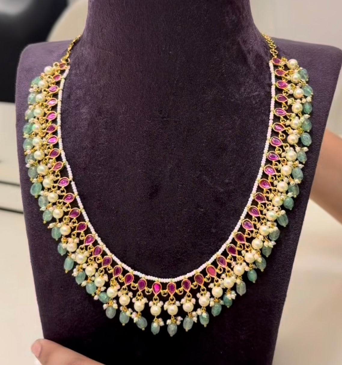 Beautiful Jadav Drops Malla ( 22 inches )prebook 15 days