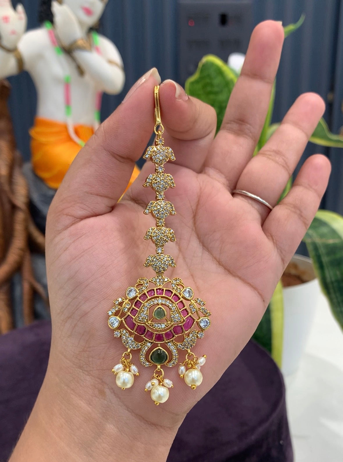 Beautiful pota Stone Tikka With pearls Making