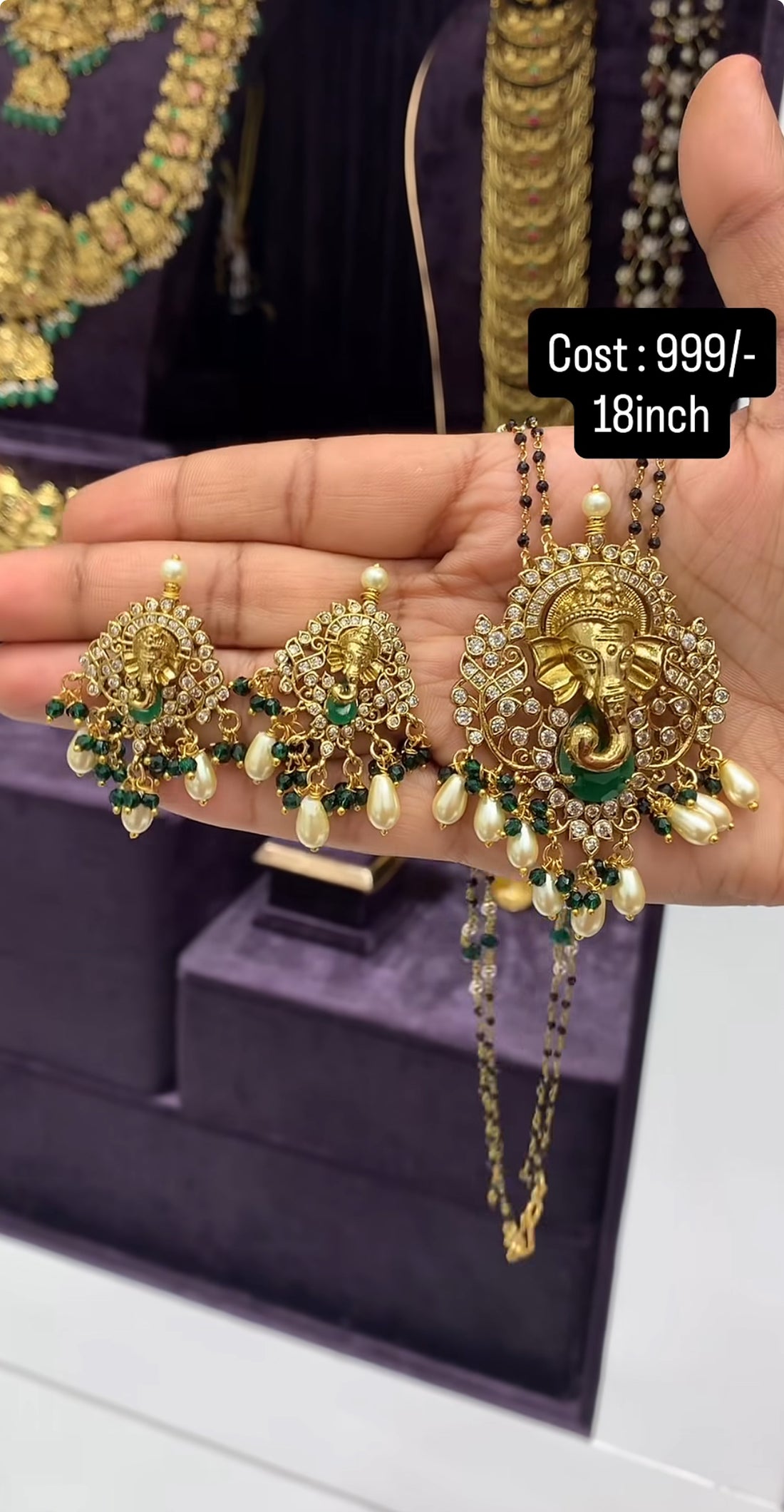 Beautiful ganesh blackbeads