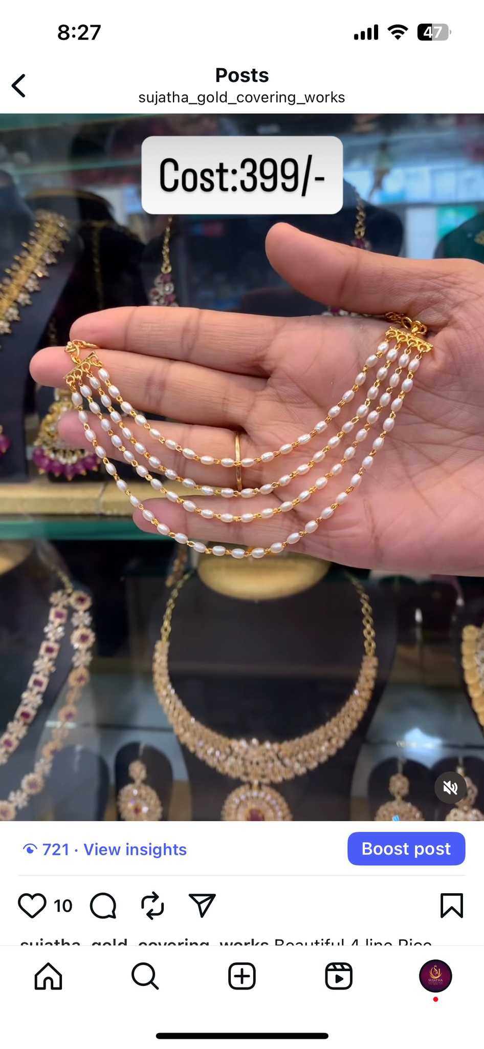Beautiful pearls Champaswaralu