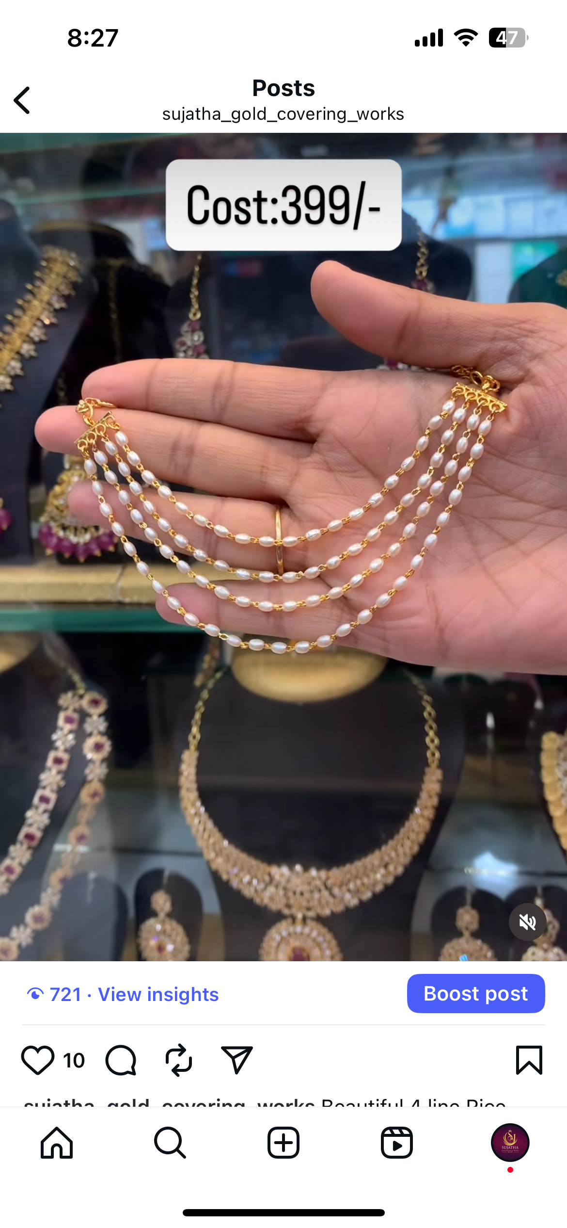 Beautiful pearls Champaswaralu