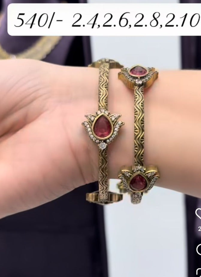 CZ MEHANDI BANGLES