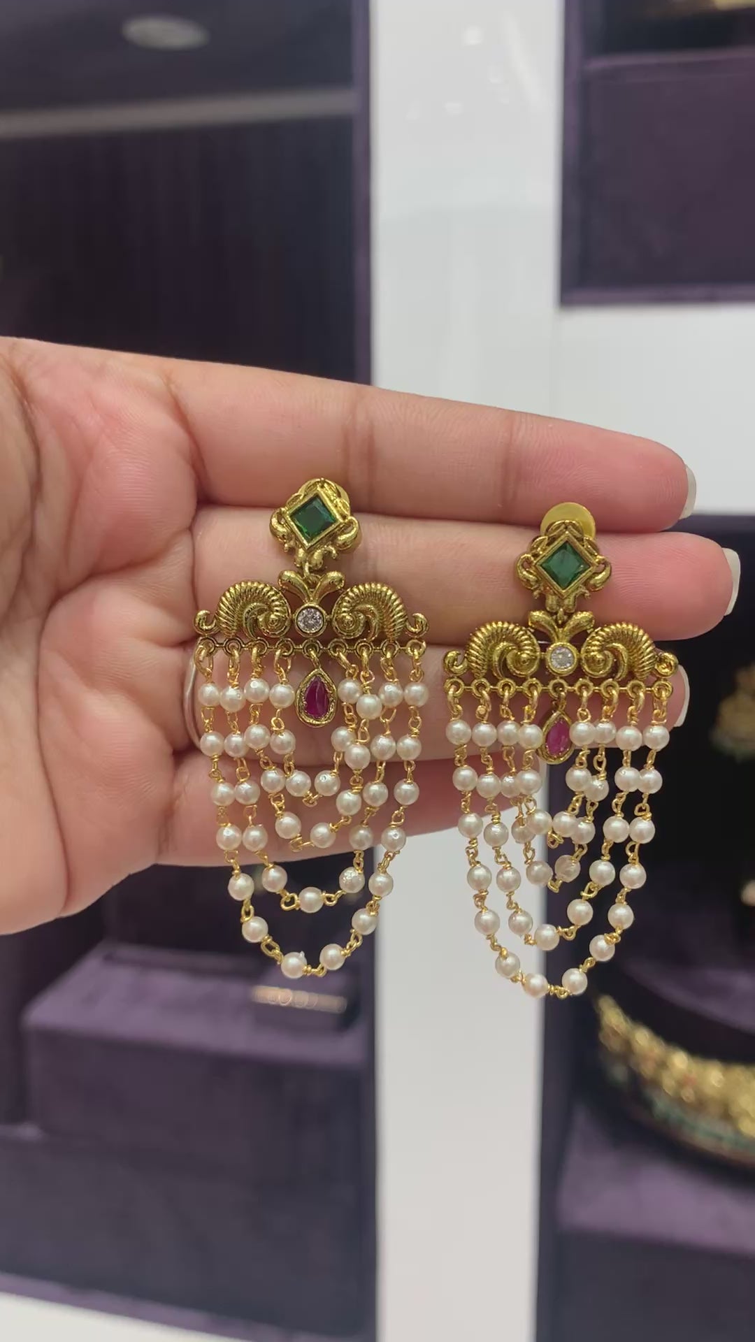 Beautiful trendy earrings
