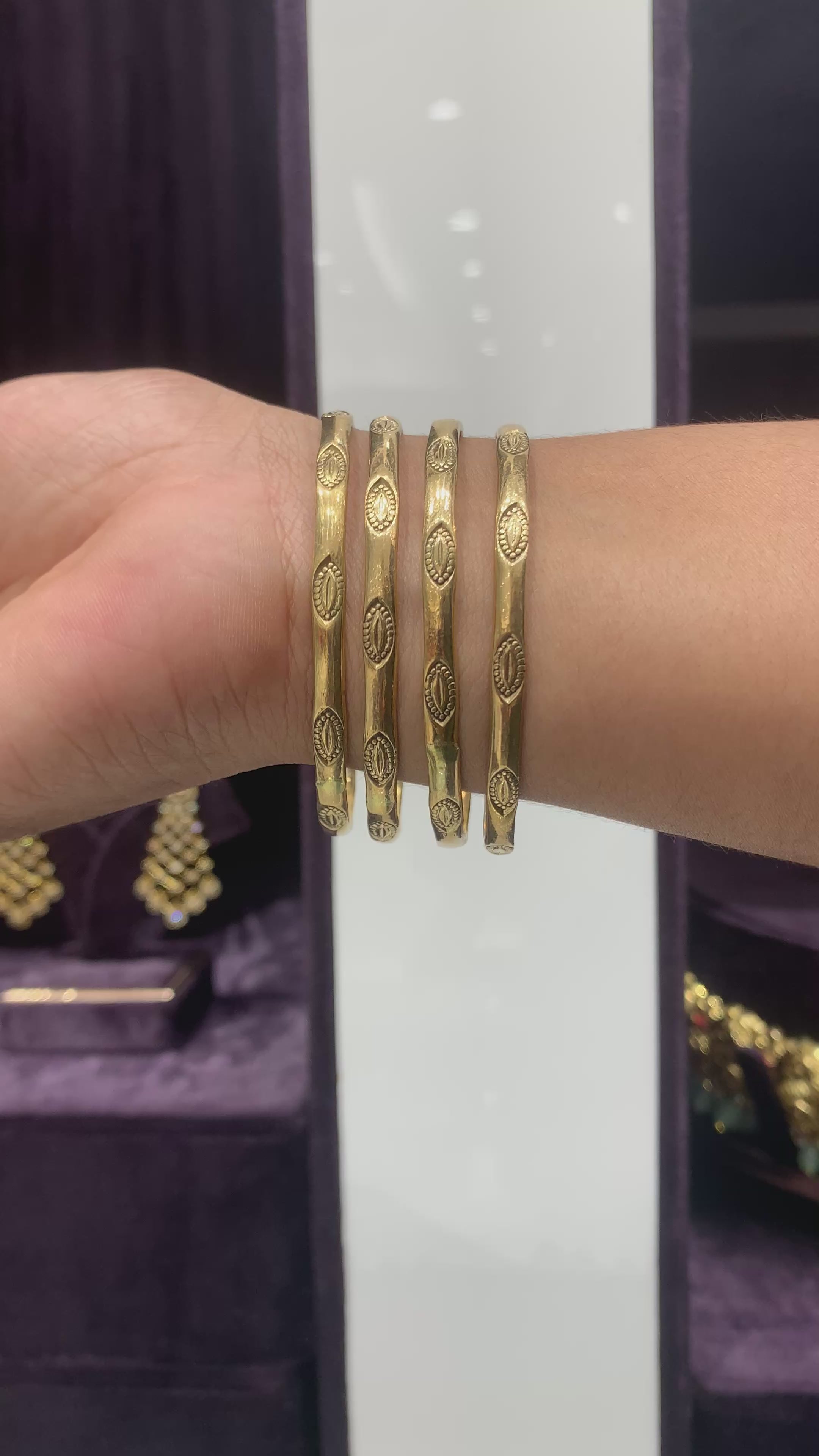 Beautiful panchaloha bangles set of 4