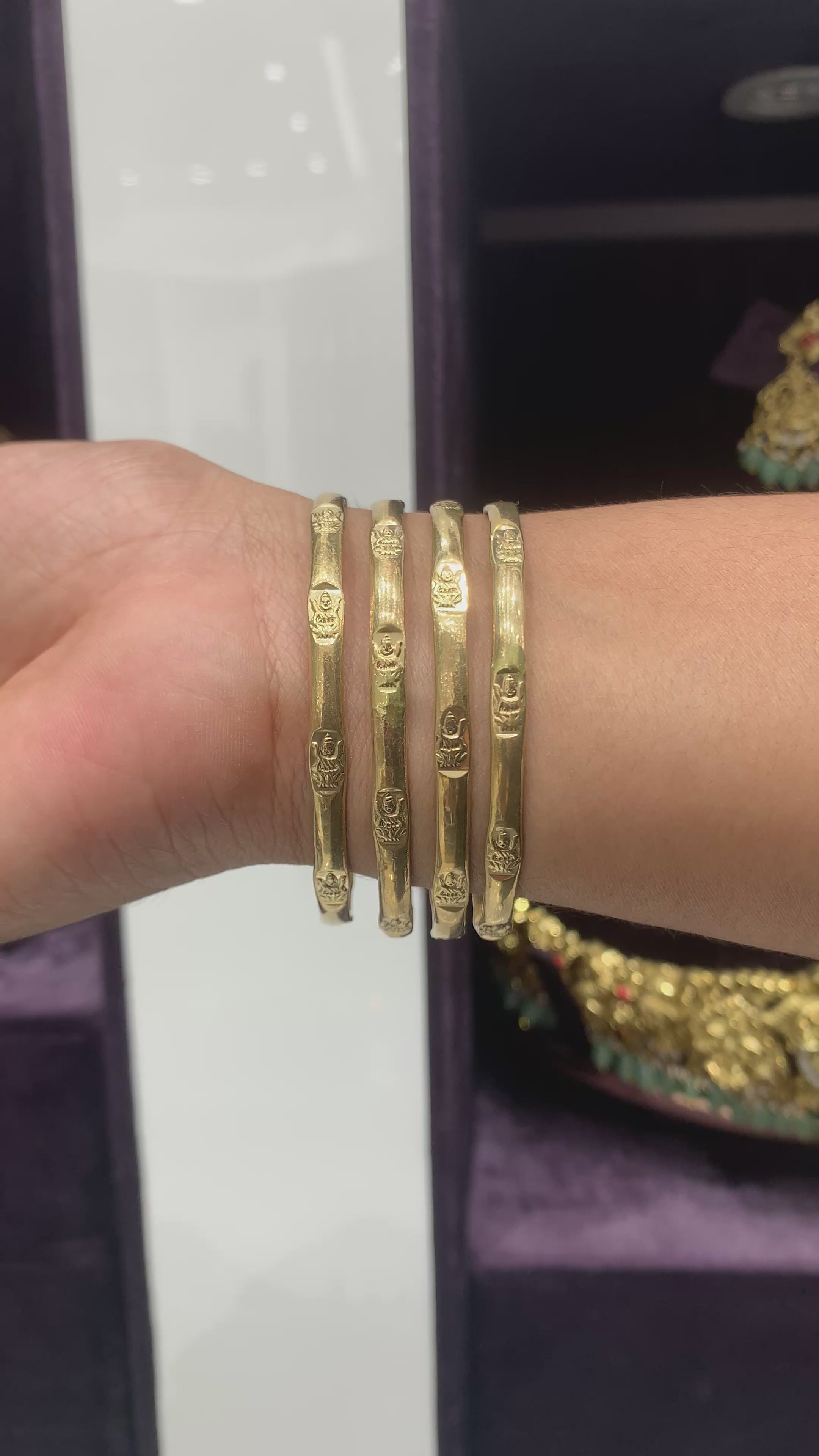 Beautiful panchaloha bangles set of 4
