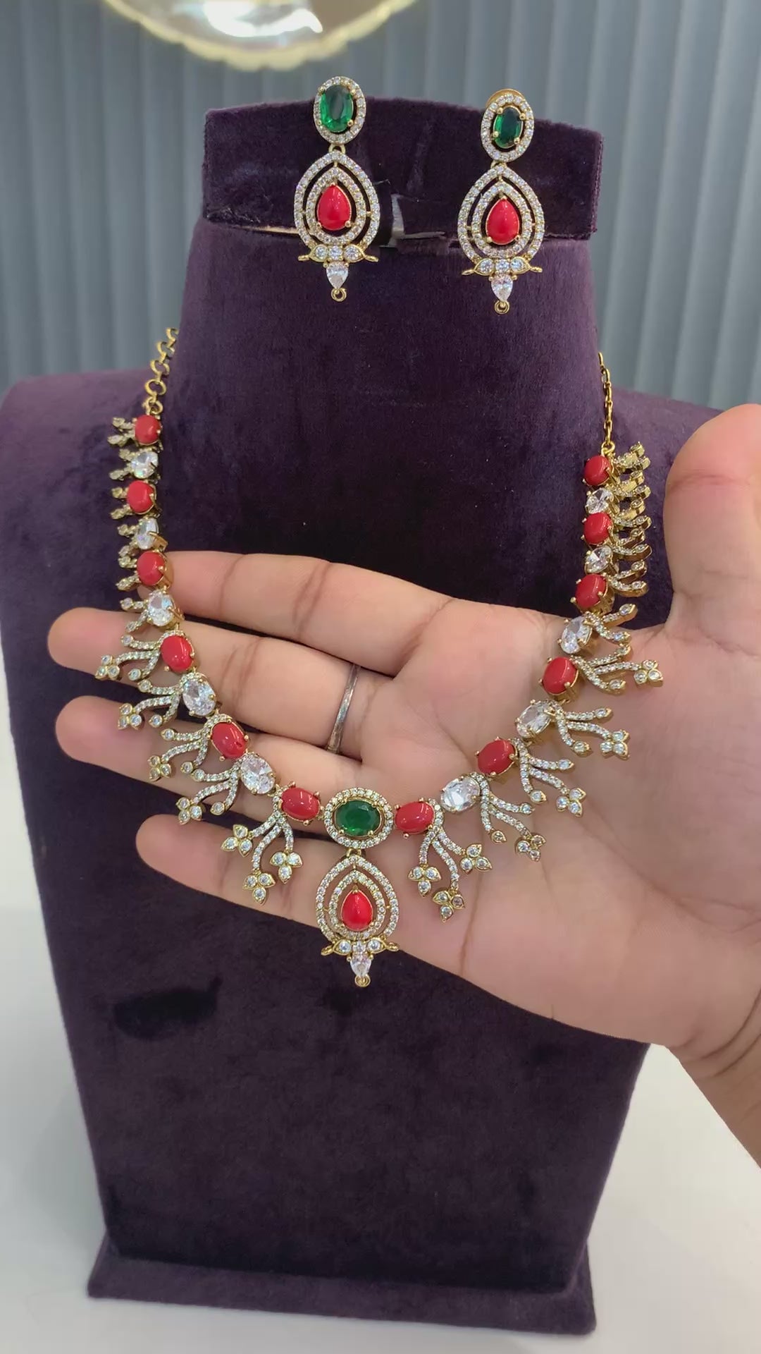 Beautiful pagadam beads set