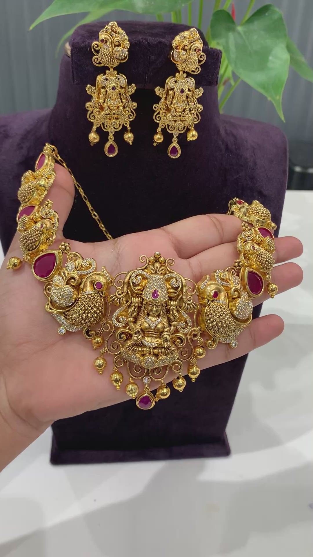 Premium Beautiful nakshi 3D necset
