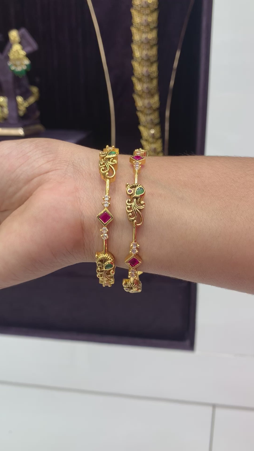Beautiful trending Peacock Bangles
