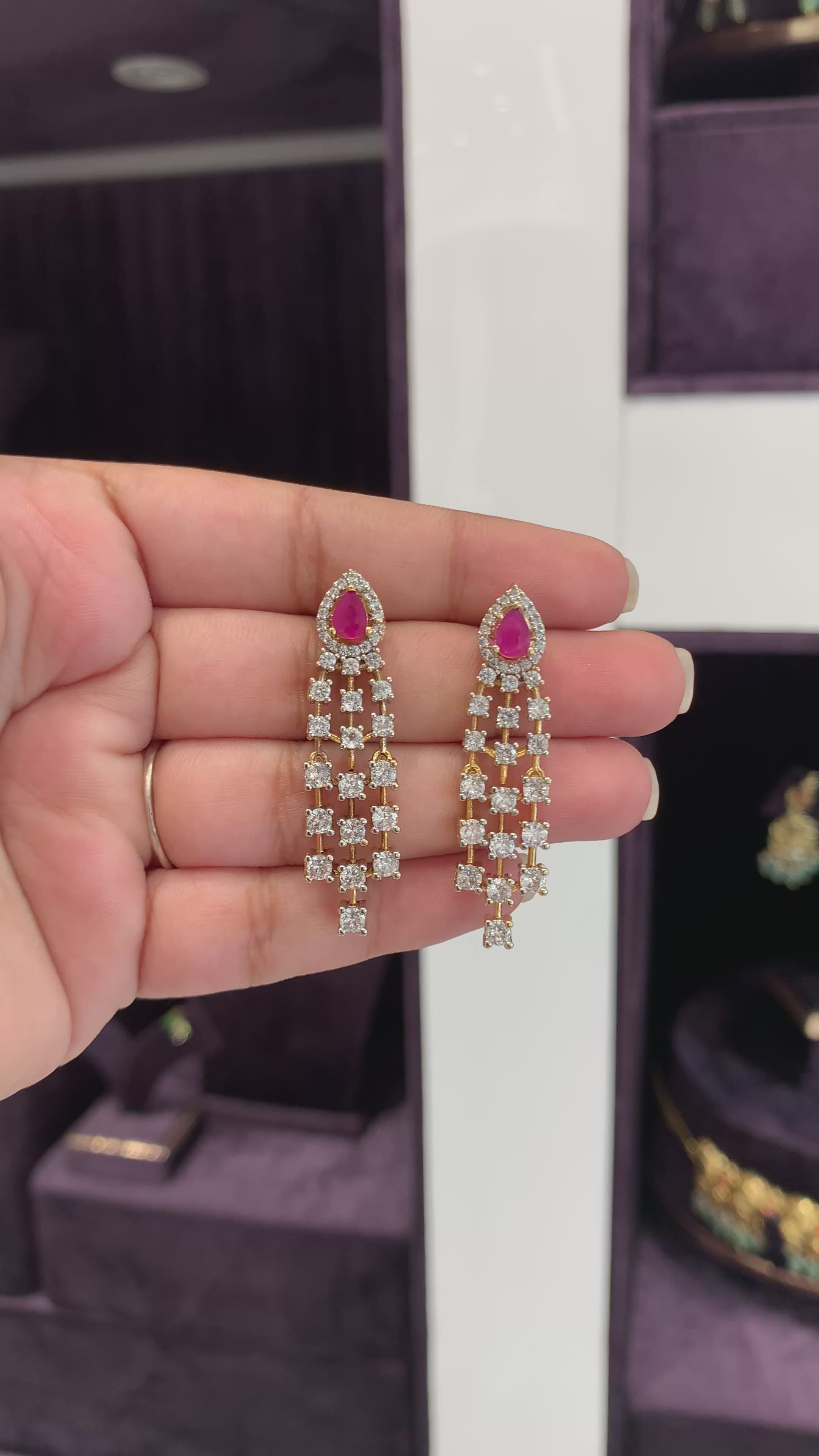 Beautiful stylish earrings
