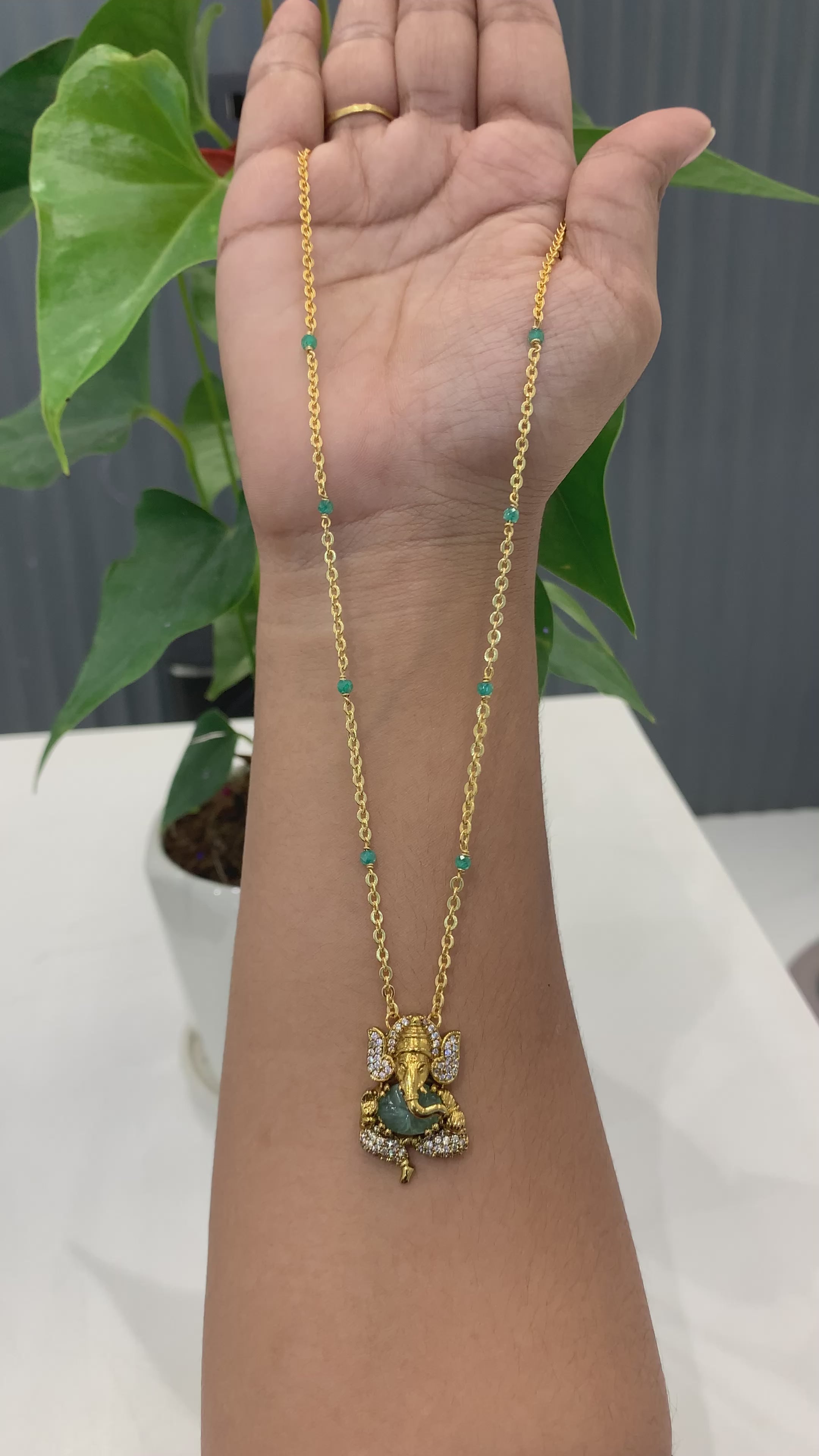 Cute Ganesha Locket with chain