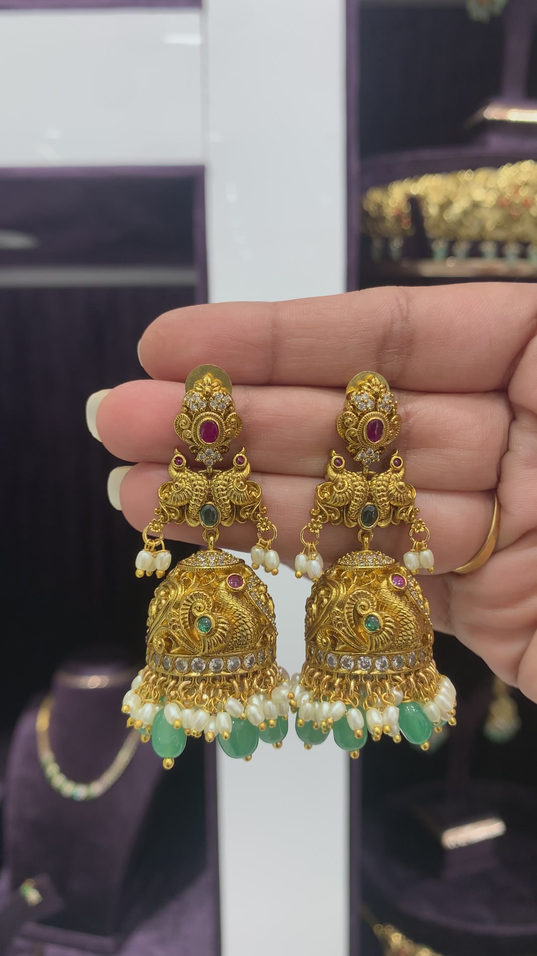 Beautiful Nakshi Jumkies