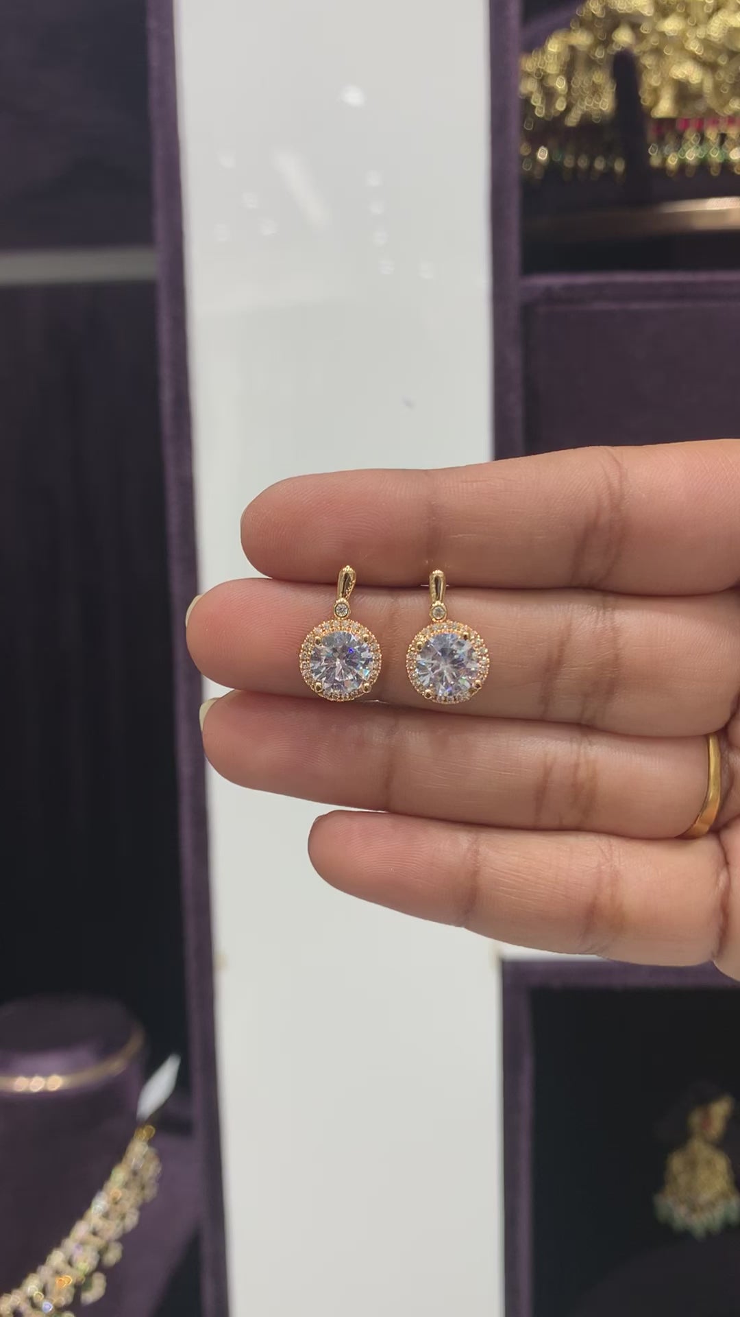 Cute Rose gold Studs