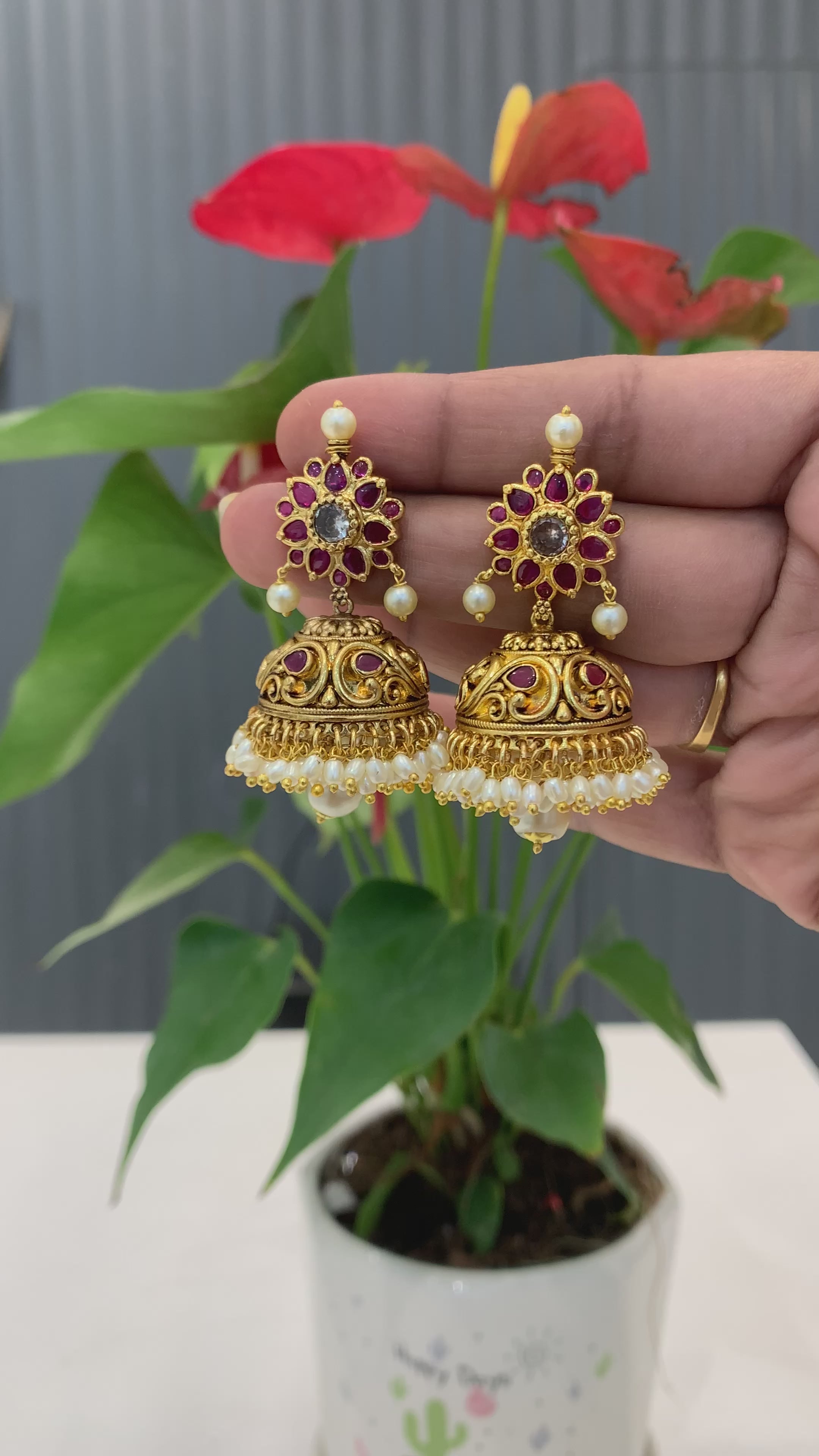 Beautiful and trending Nakshi Jumkies