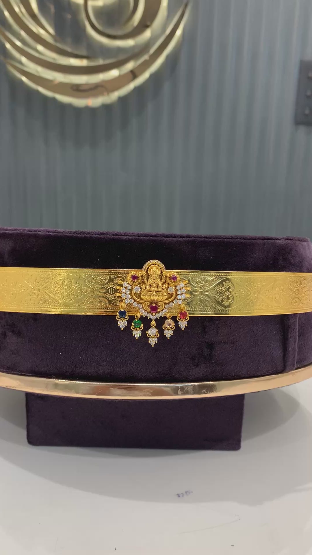 Beautiful kids vaddanam with Lakshmi Devi locket