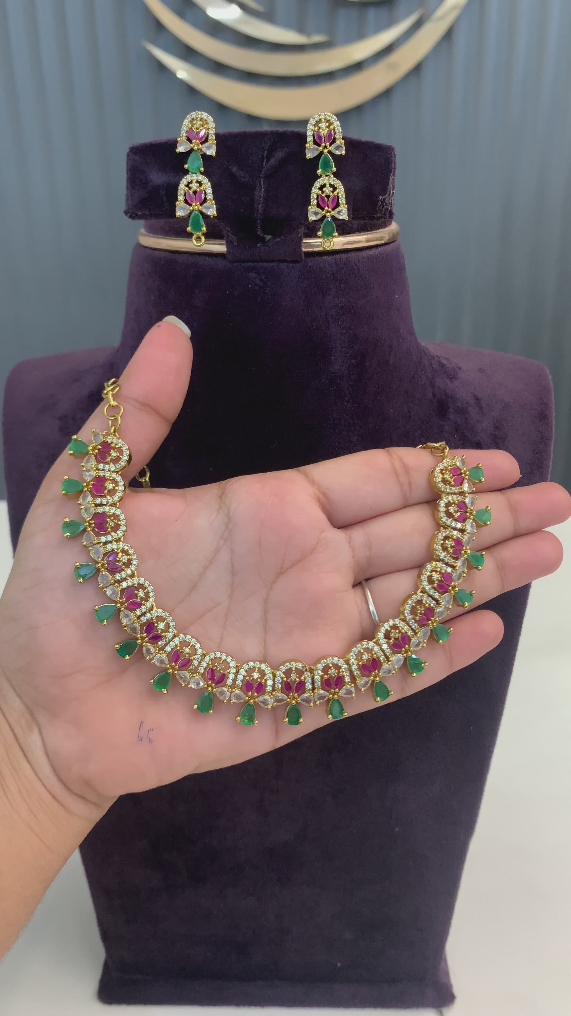 Beautiful cz necklace