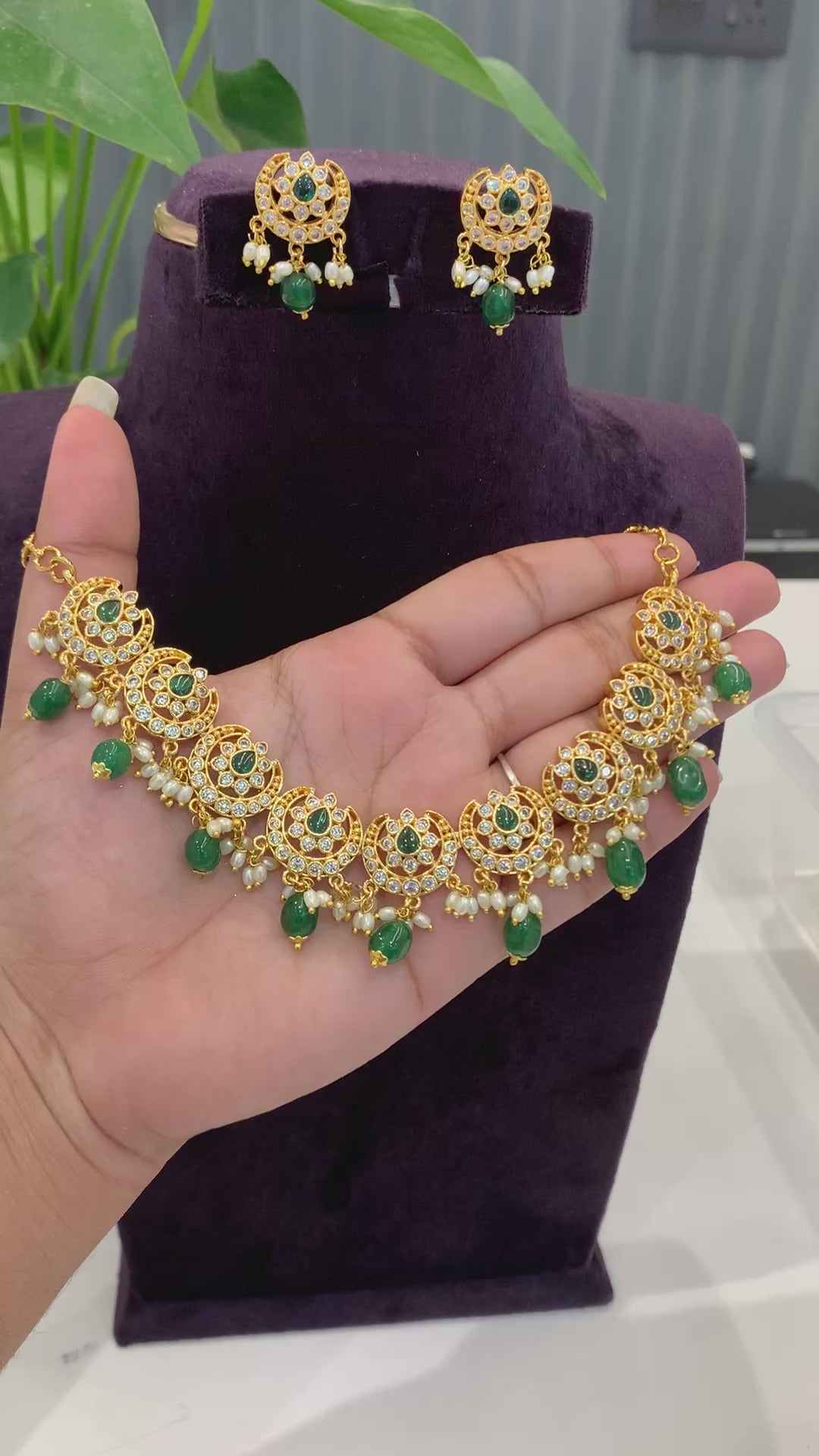 Beautiful cz necklace