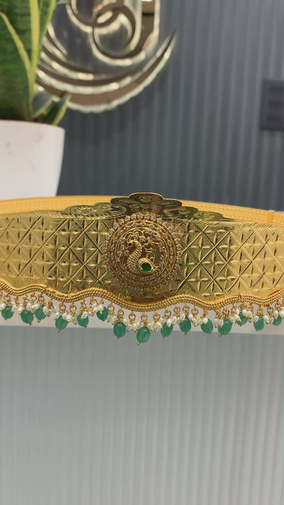 Beautiful adult vaddanam with beautiful locket