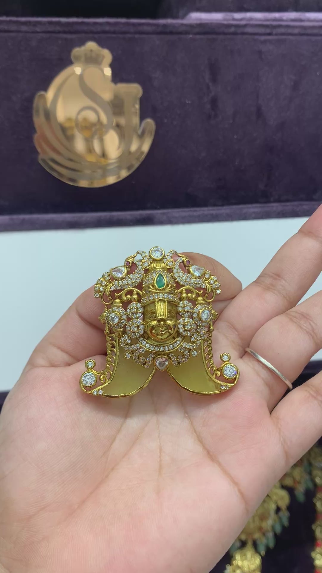 Premium lord Venkateswara swami tiger nail pendent