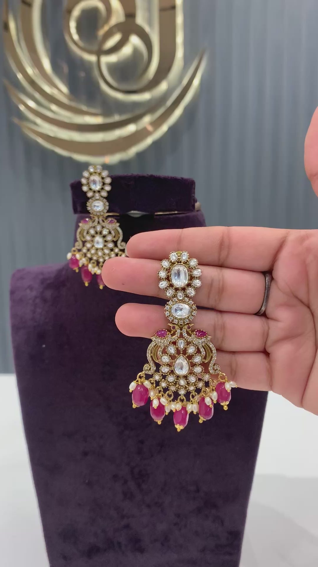 Beautiful earrings with premium  moissanite stones