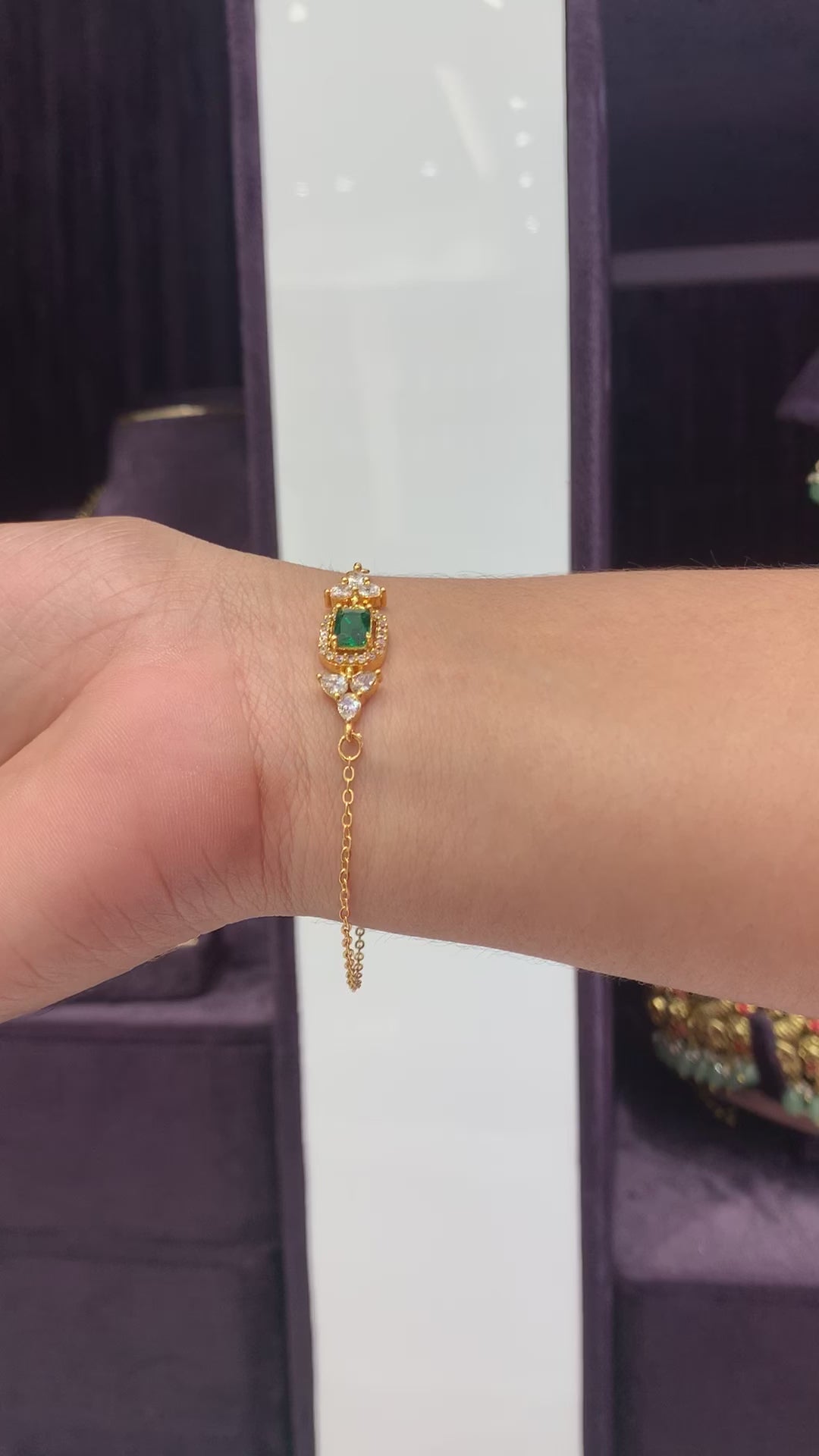 Beautiful Bracelet with Chandraharam