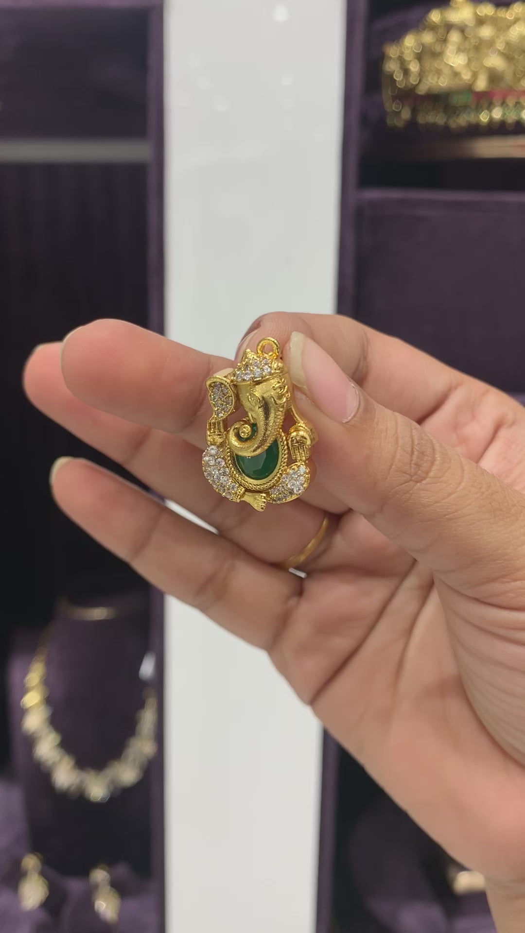 Ganesha Locket with Back hook