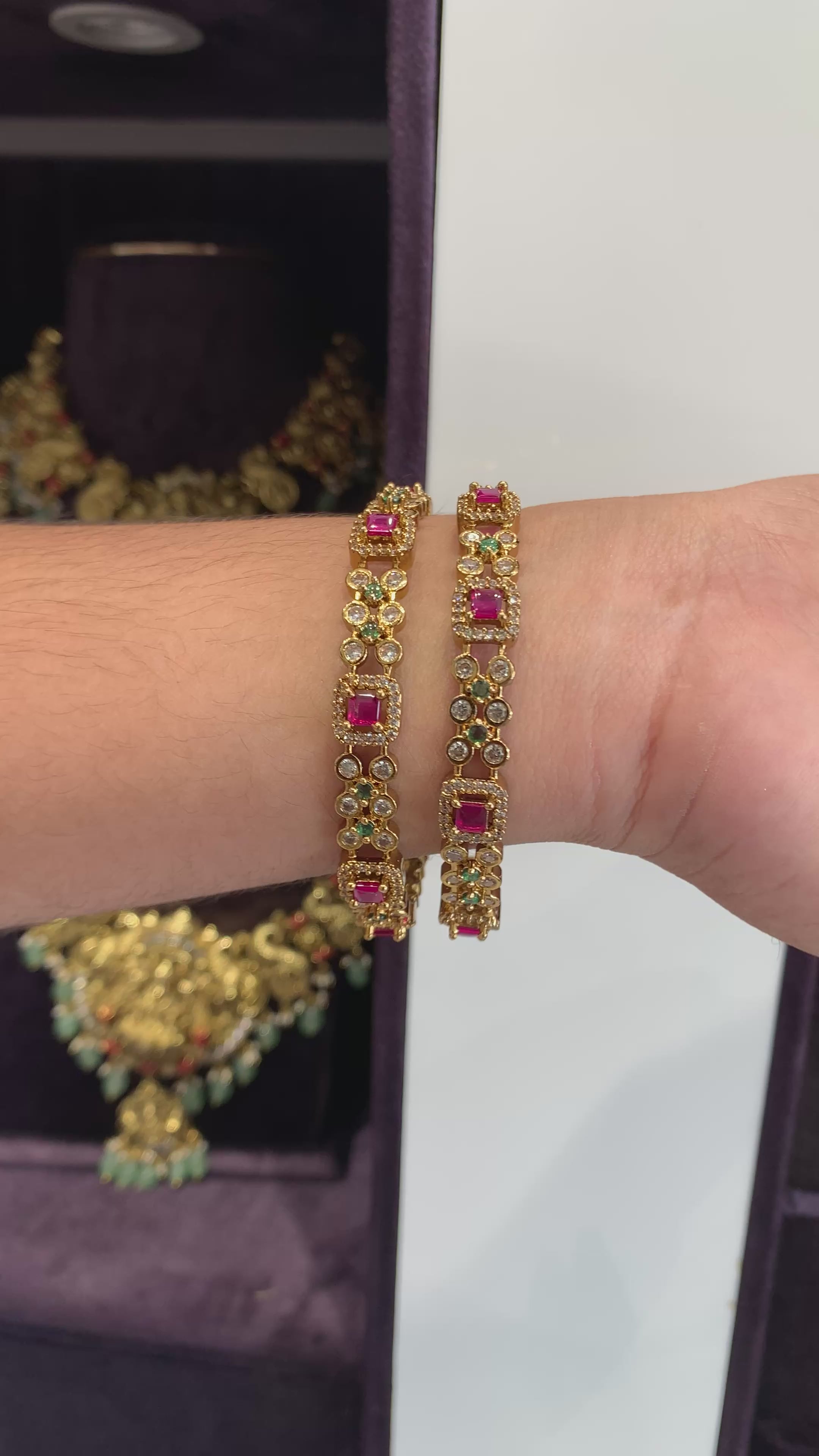 Beautiful mehandhi polish bangles
