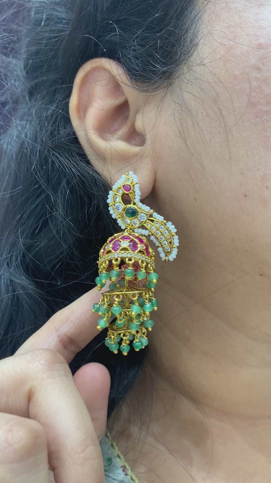Peacock Earrings
