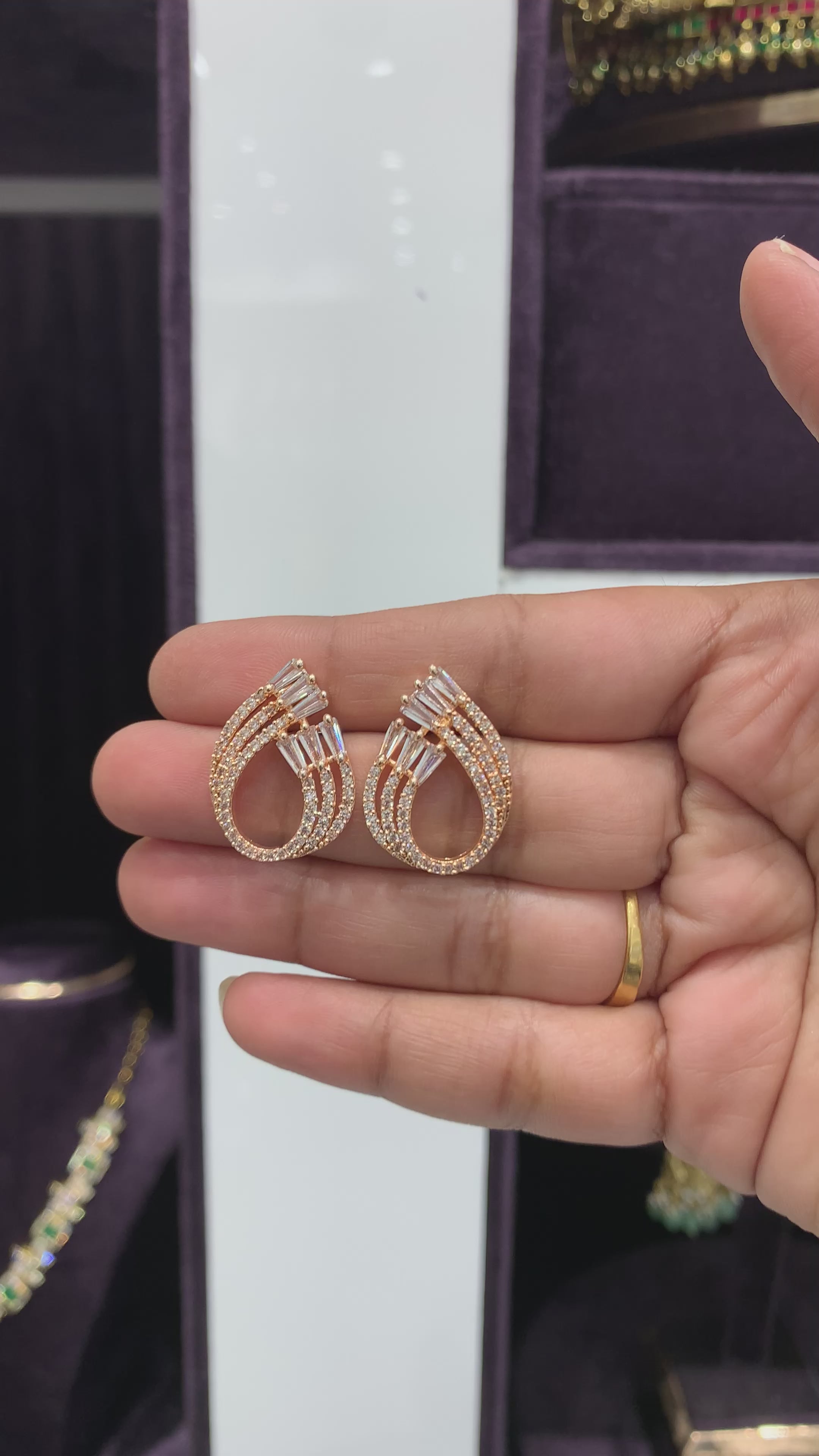 Rose Gold Studs