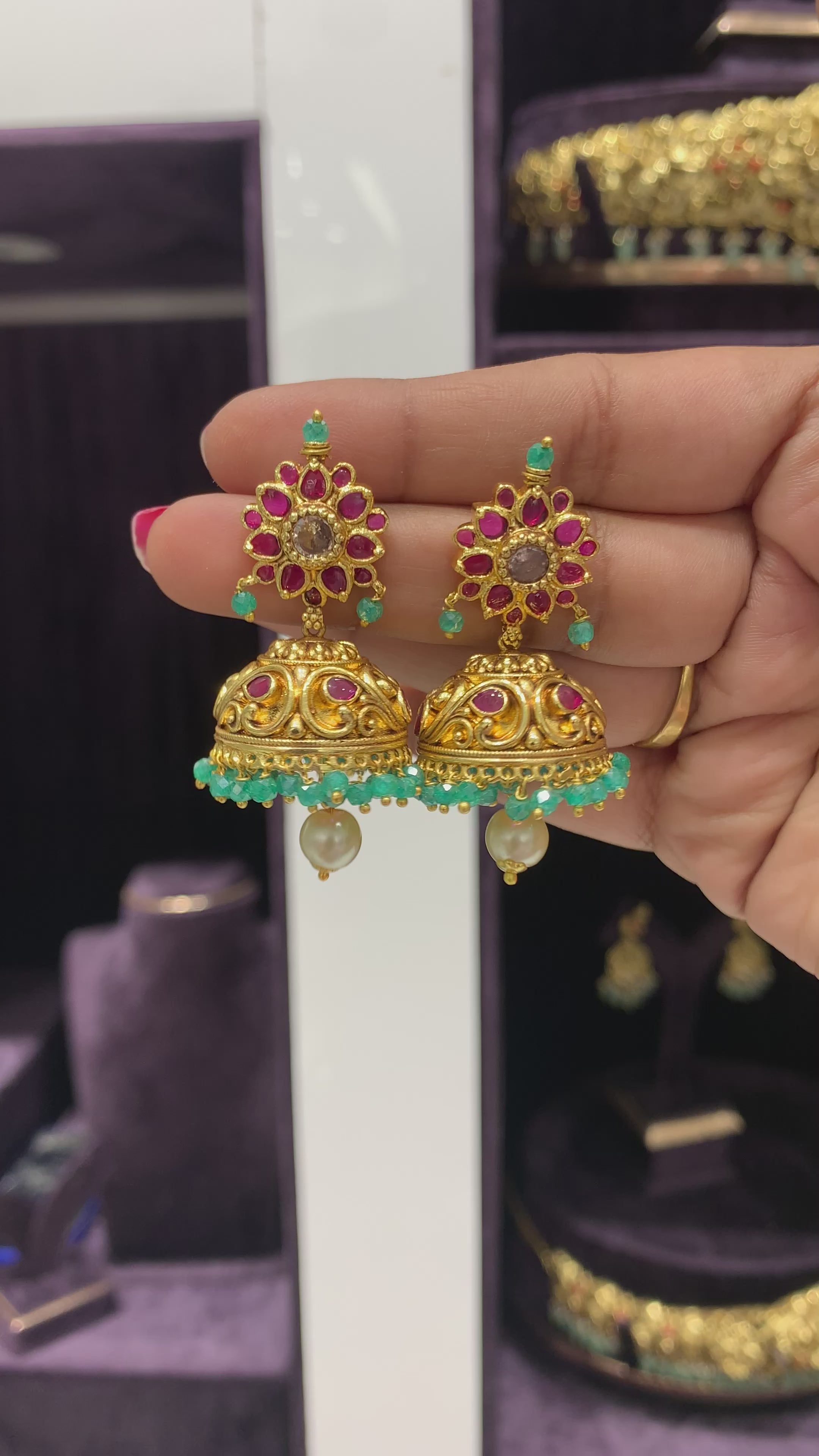 Beautiful and Most Trending Nakshi Jumkis