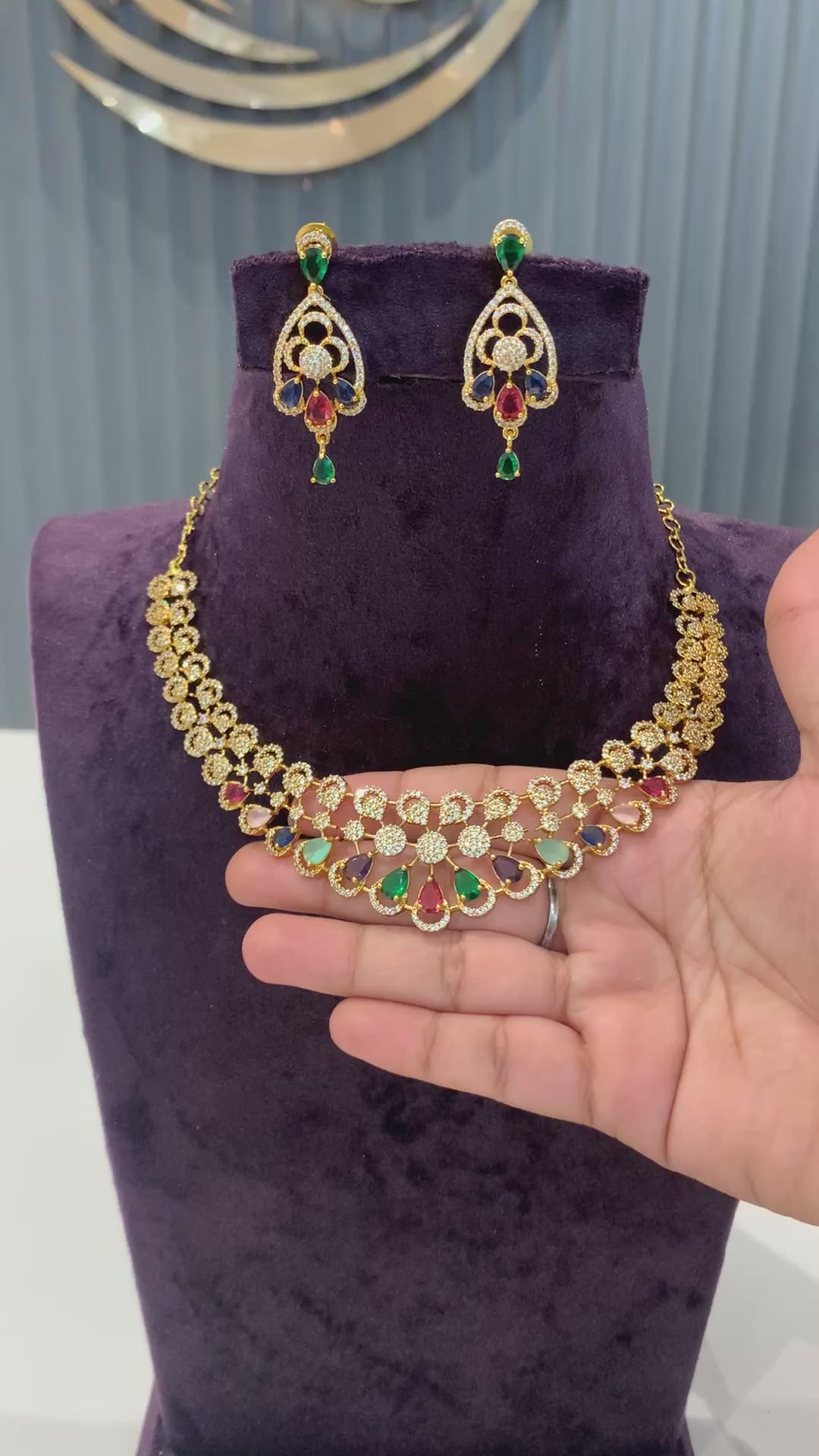 Beautiful multi stone necklace