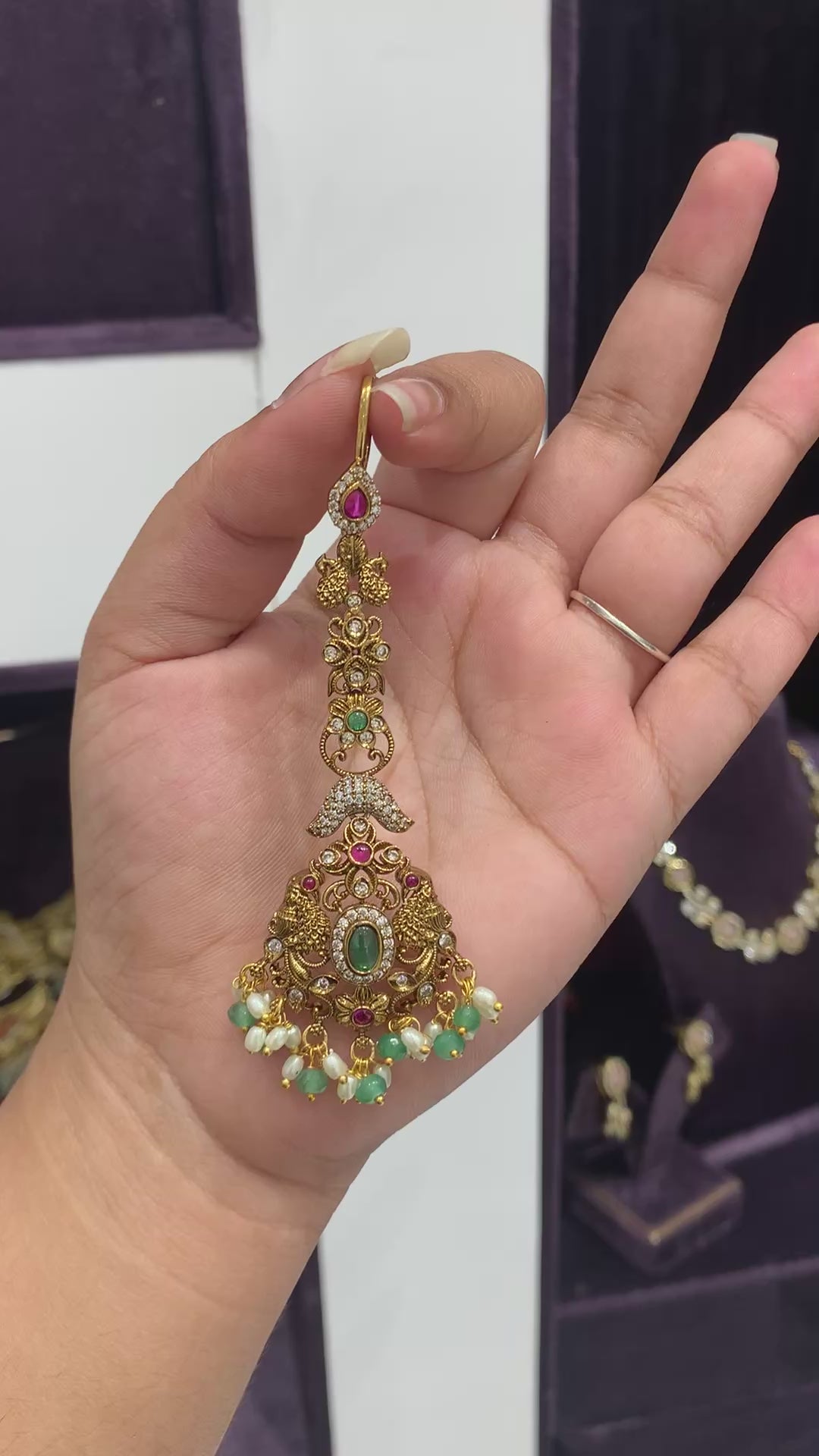 Beautiful mehandhi tikka