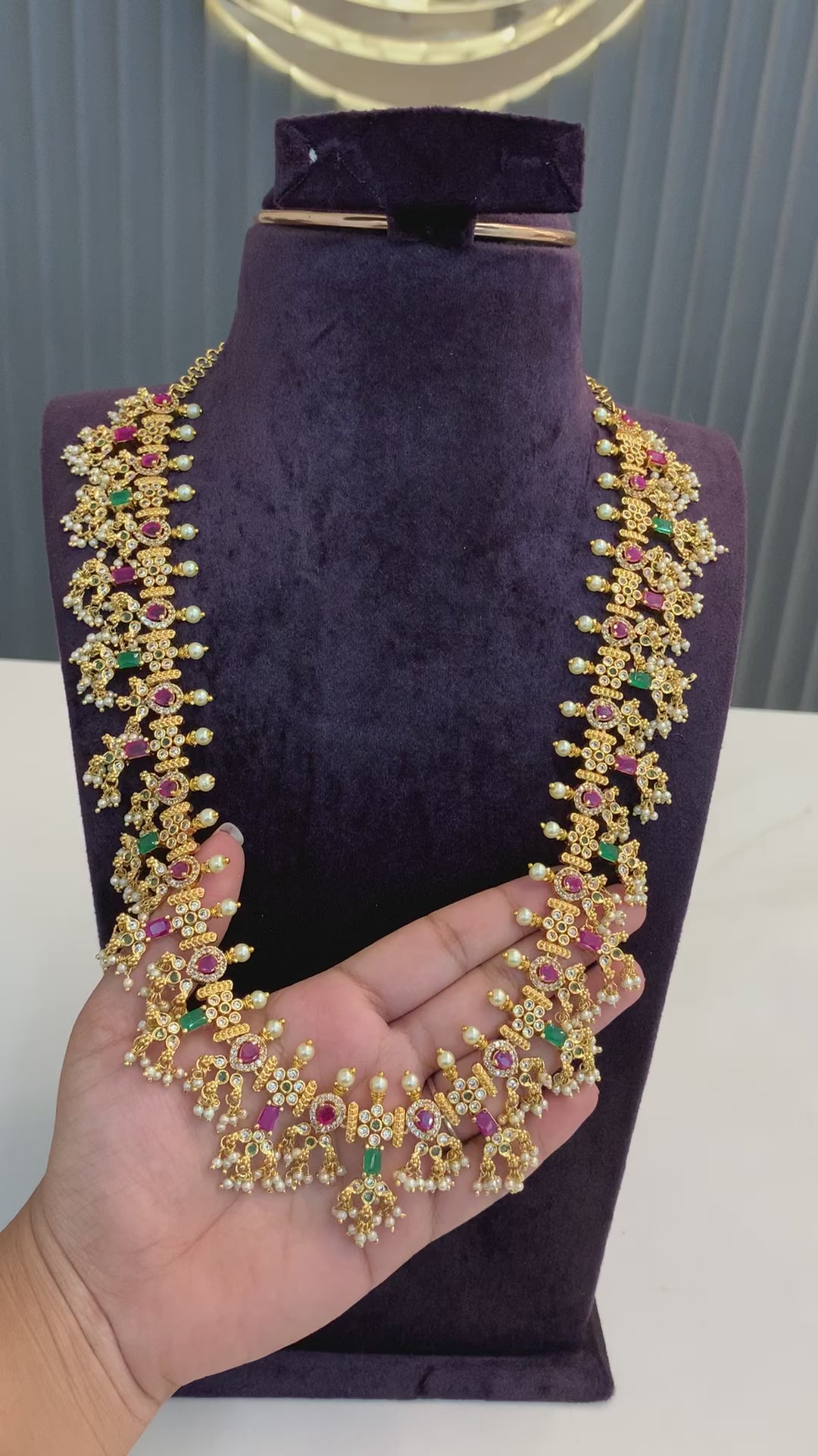 2in1 hipblet &Beautiful heavy haram without earrings