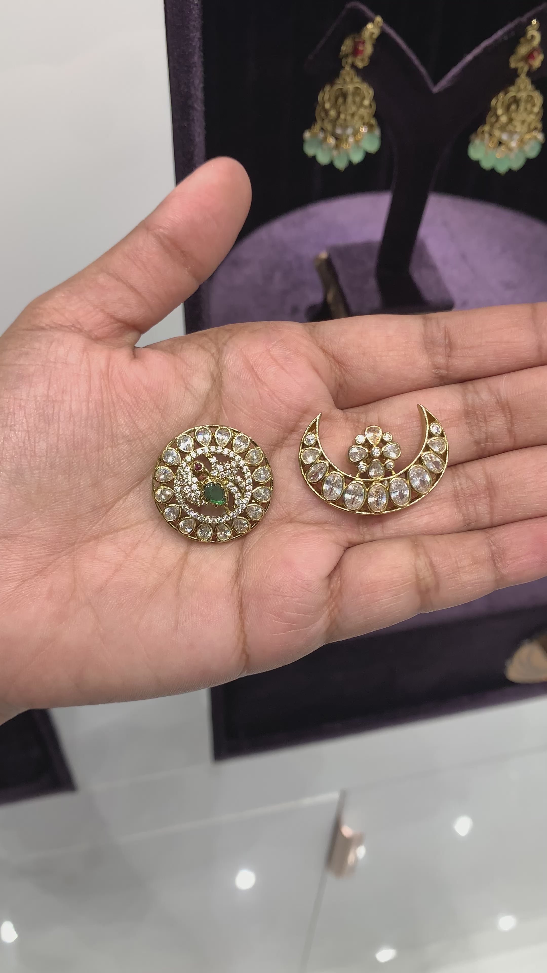 Beautiful Sun and Moon Hair pins