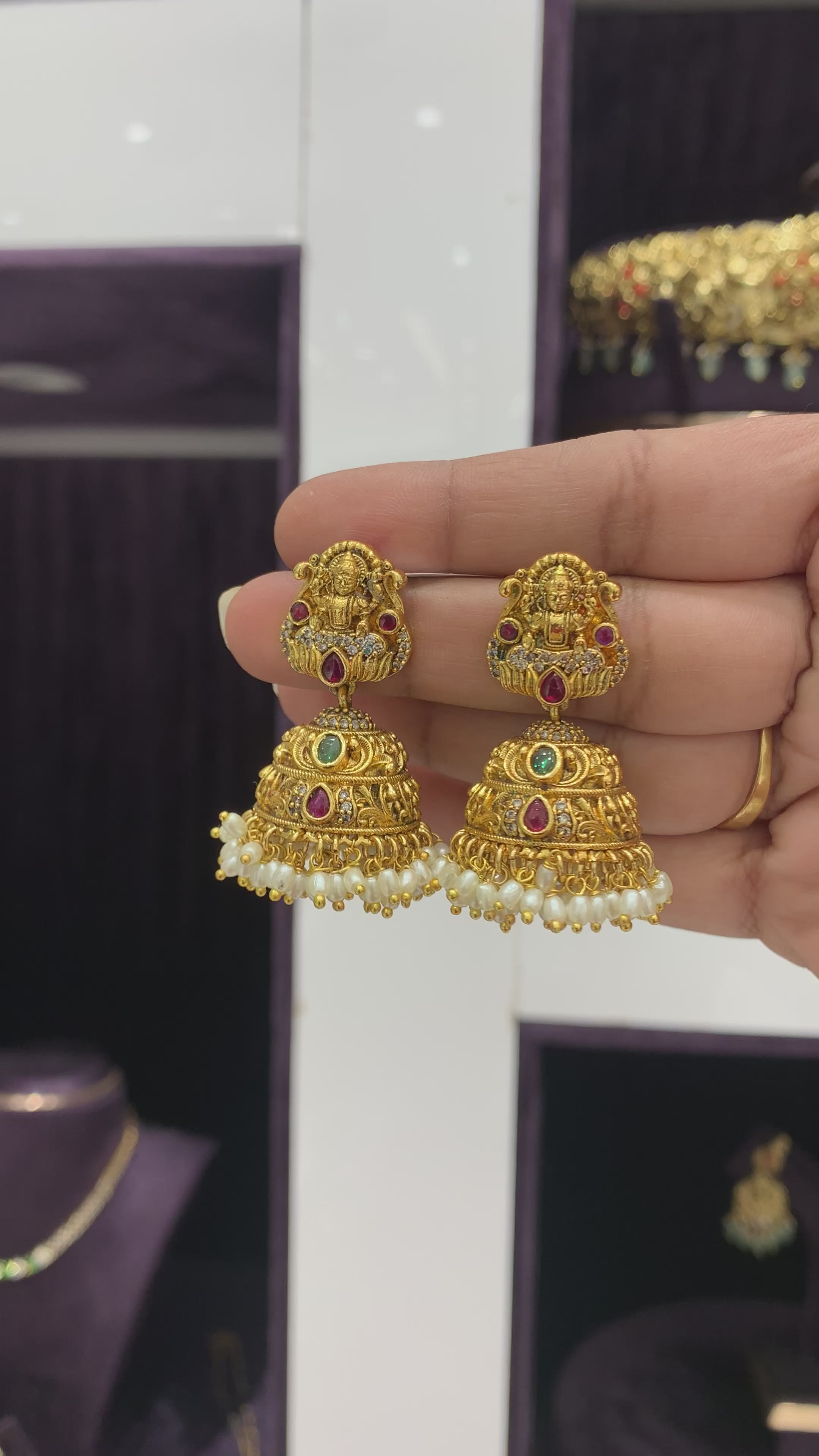 Beautiful Nakshi Jumkies