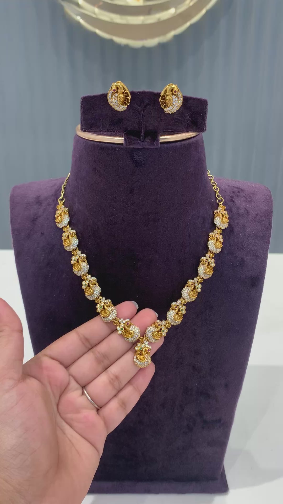 Beautiful simple Nakshi necklace