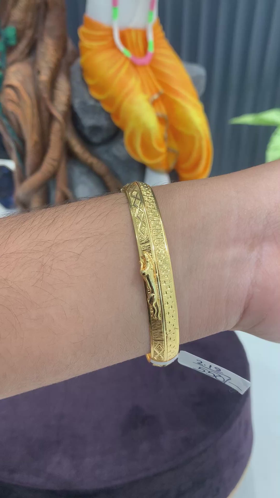 Beautiful microplated men’s kada(single)
