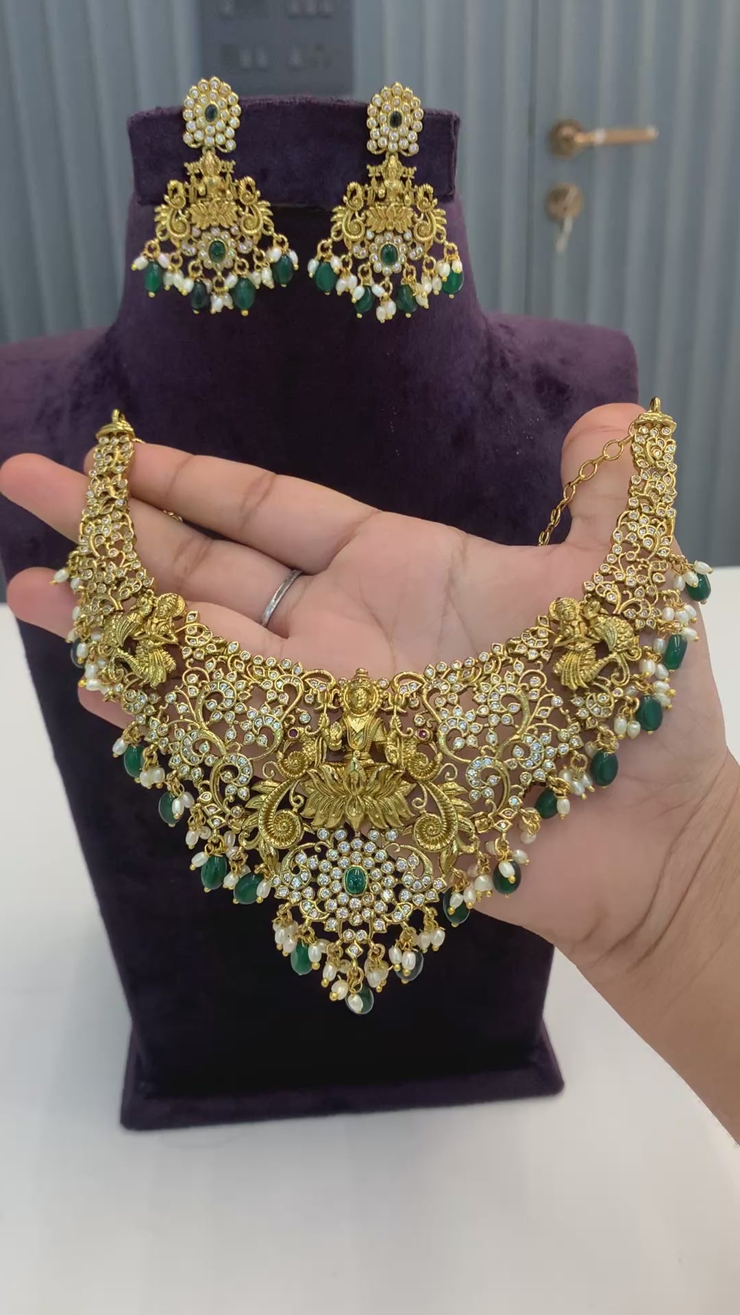 Beautiful nakshi chocker type necklace