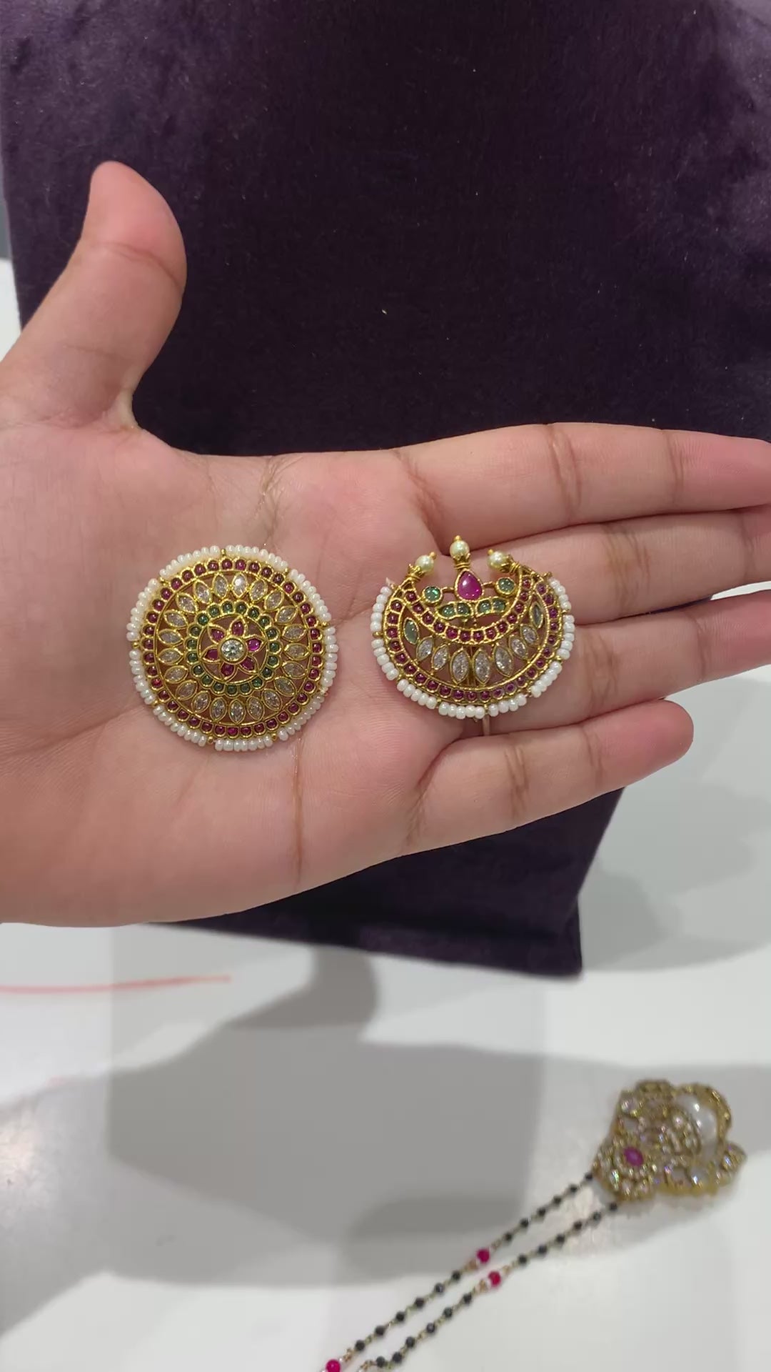 Beautiful sun moon hair pins